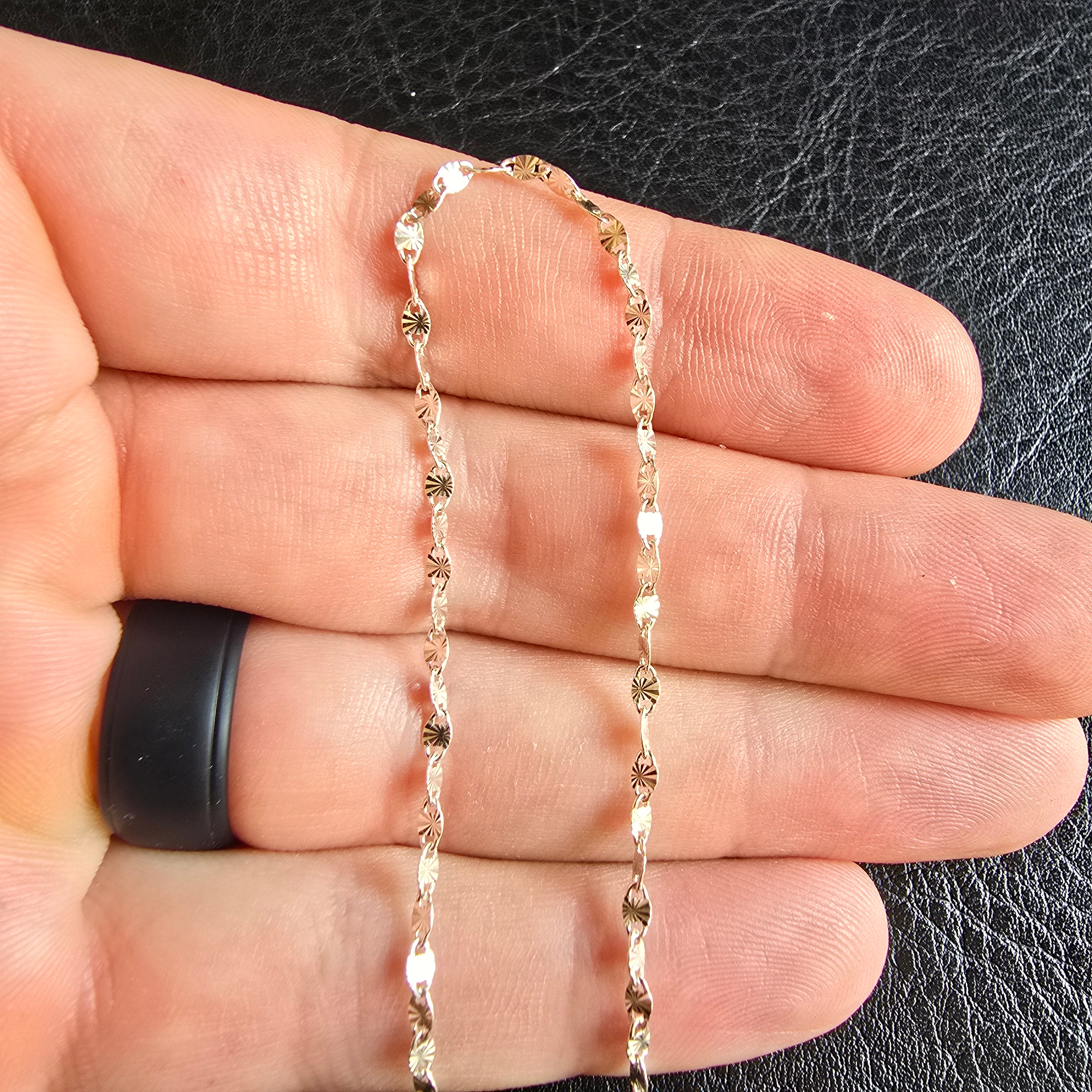 2mm Valentino Sequin Necklace