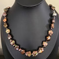 65cm Peacock Flower shape 12mm Magnetic Clasp Necklace