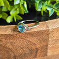 Light Blue Cz ring