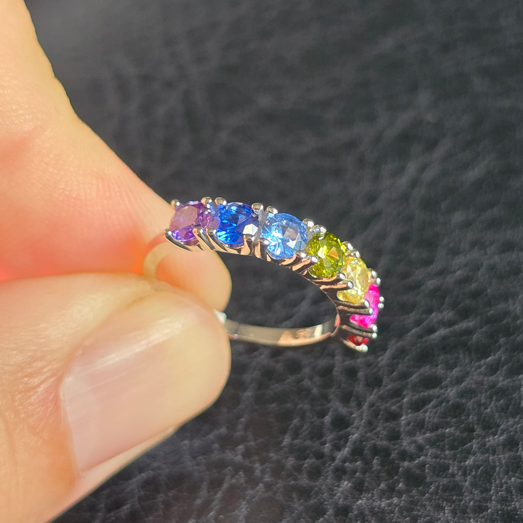 Half Round Tutti Frutti ring