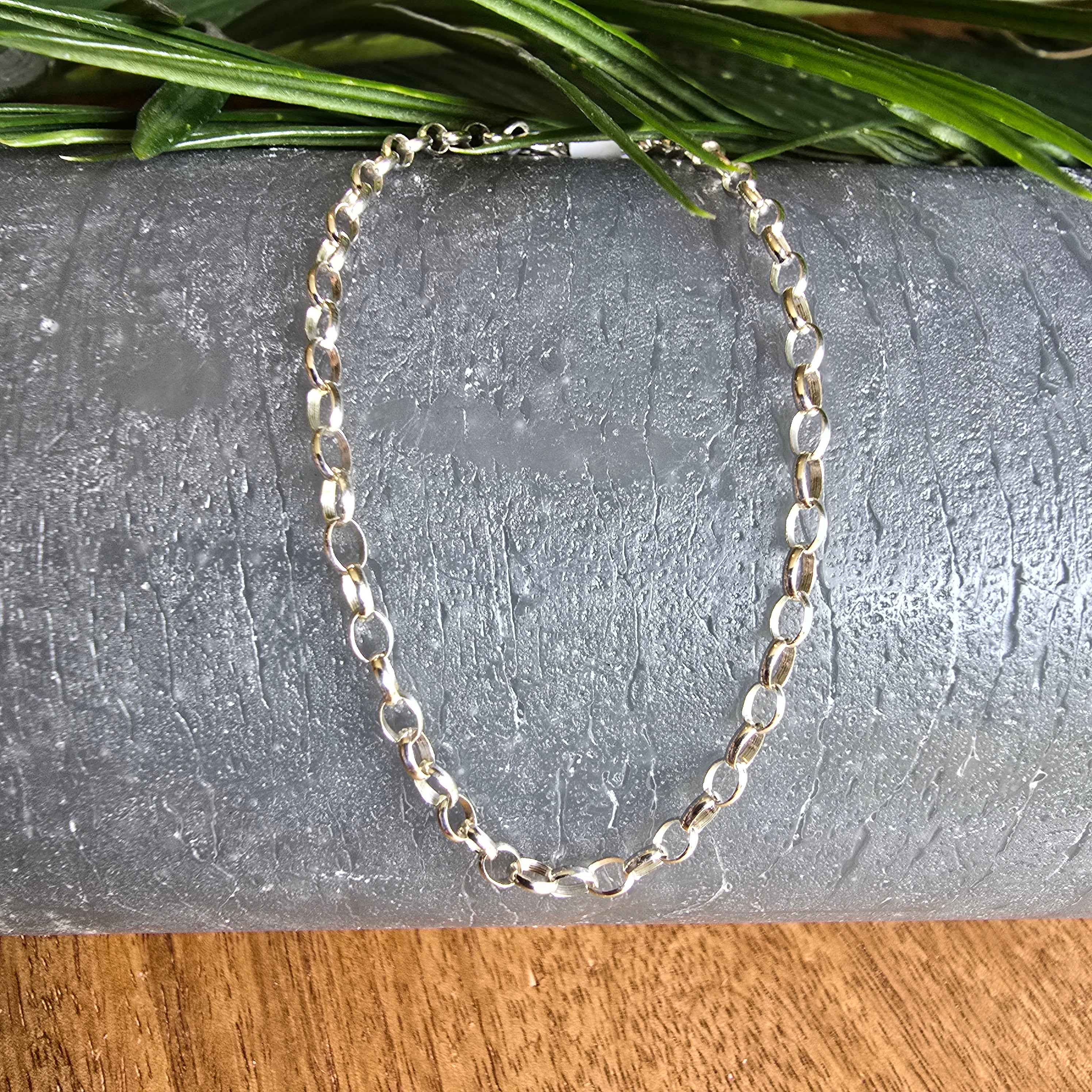 19cm 3mm Rolo Bracelet