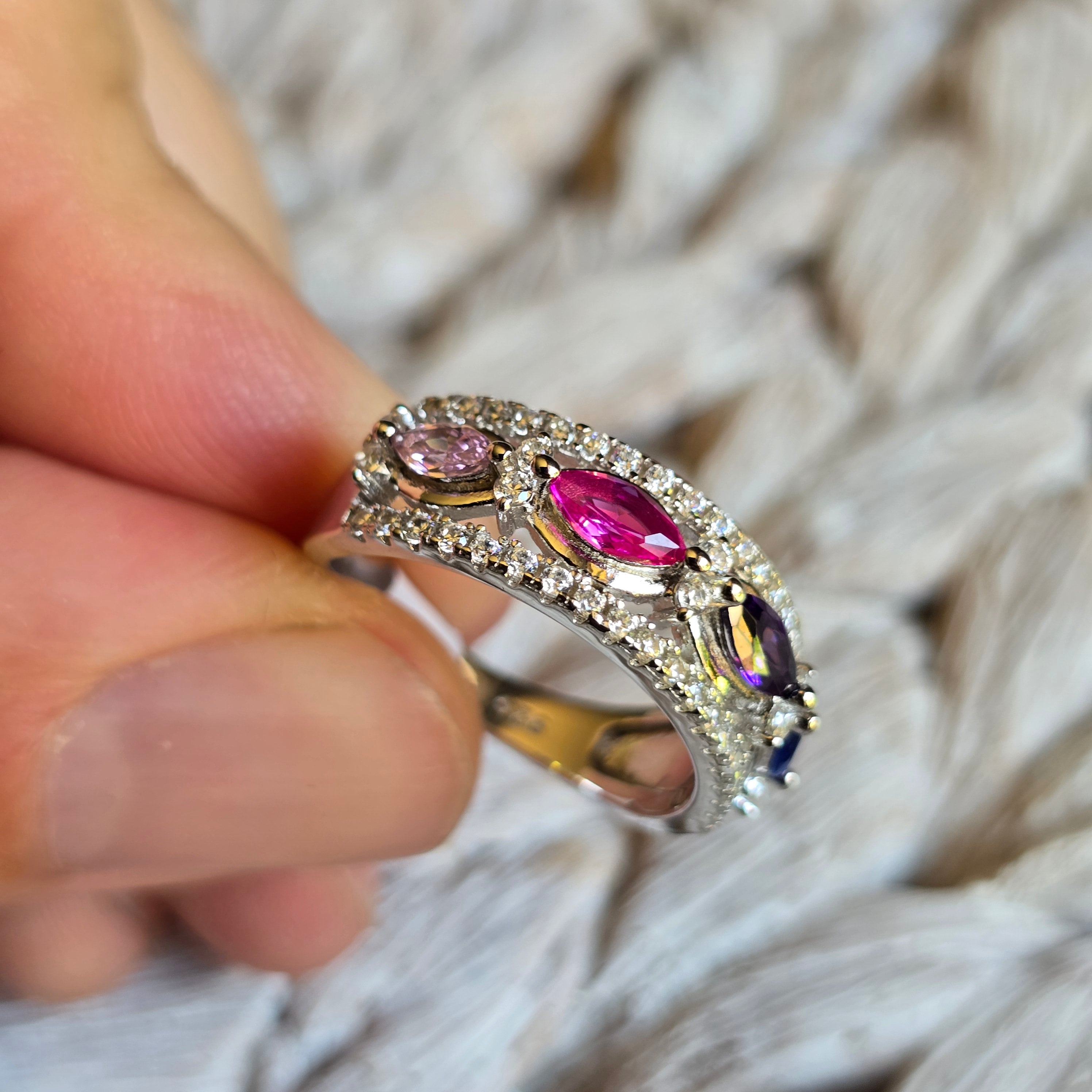 Tutti Frutti Cz ring
