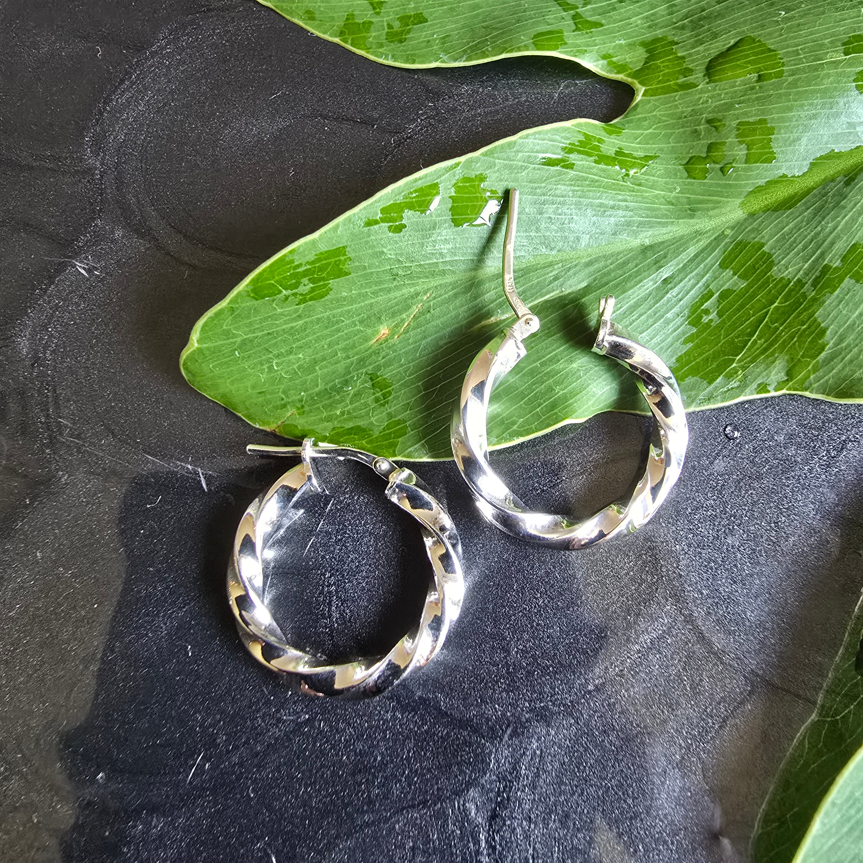 20mm Round Twisted 3mm Hoops