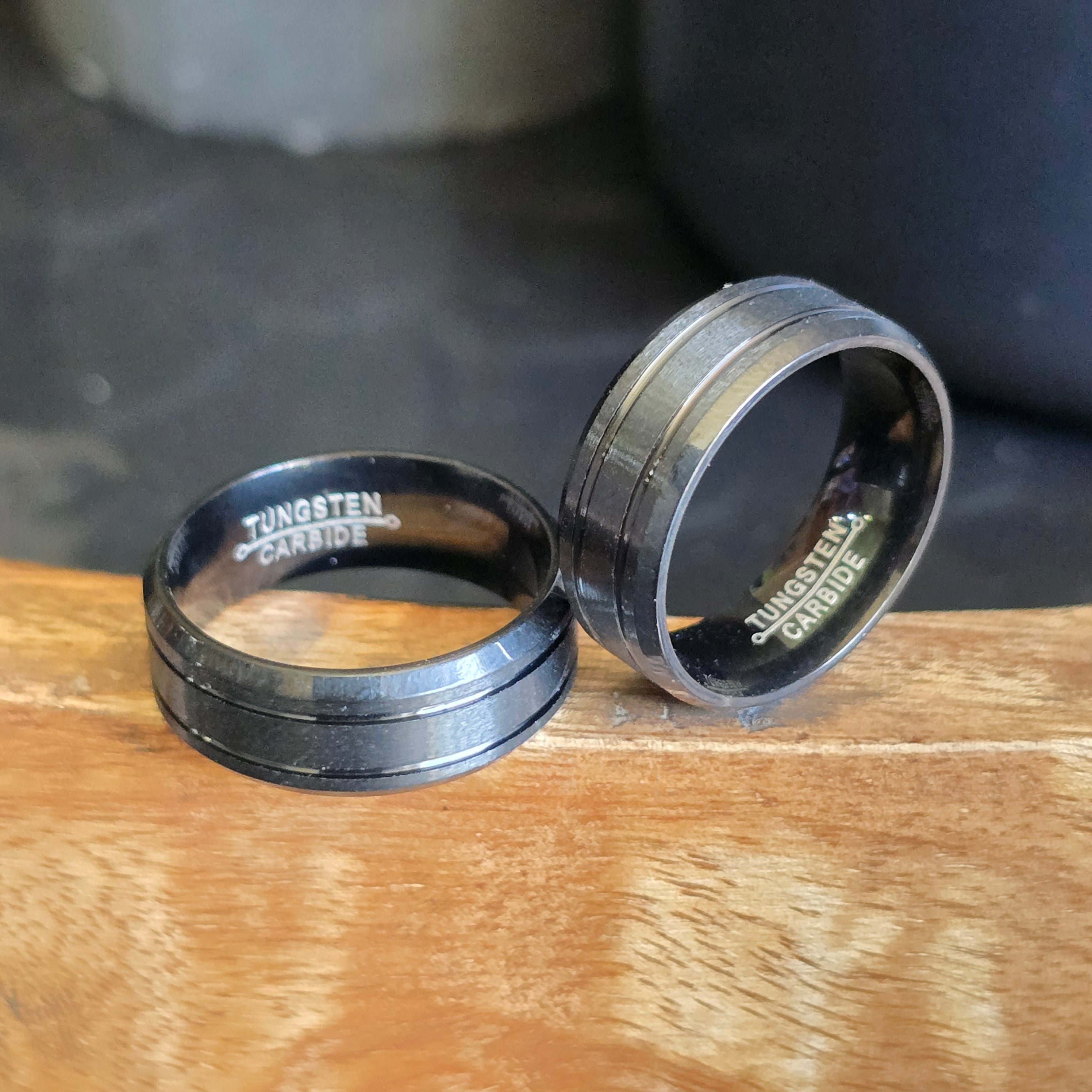 8mm Black Brushed