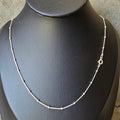2mm Silver Ball Necklace