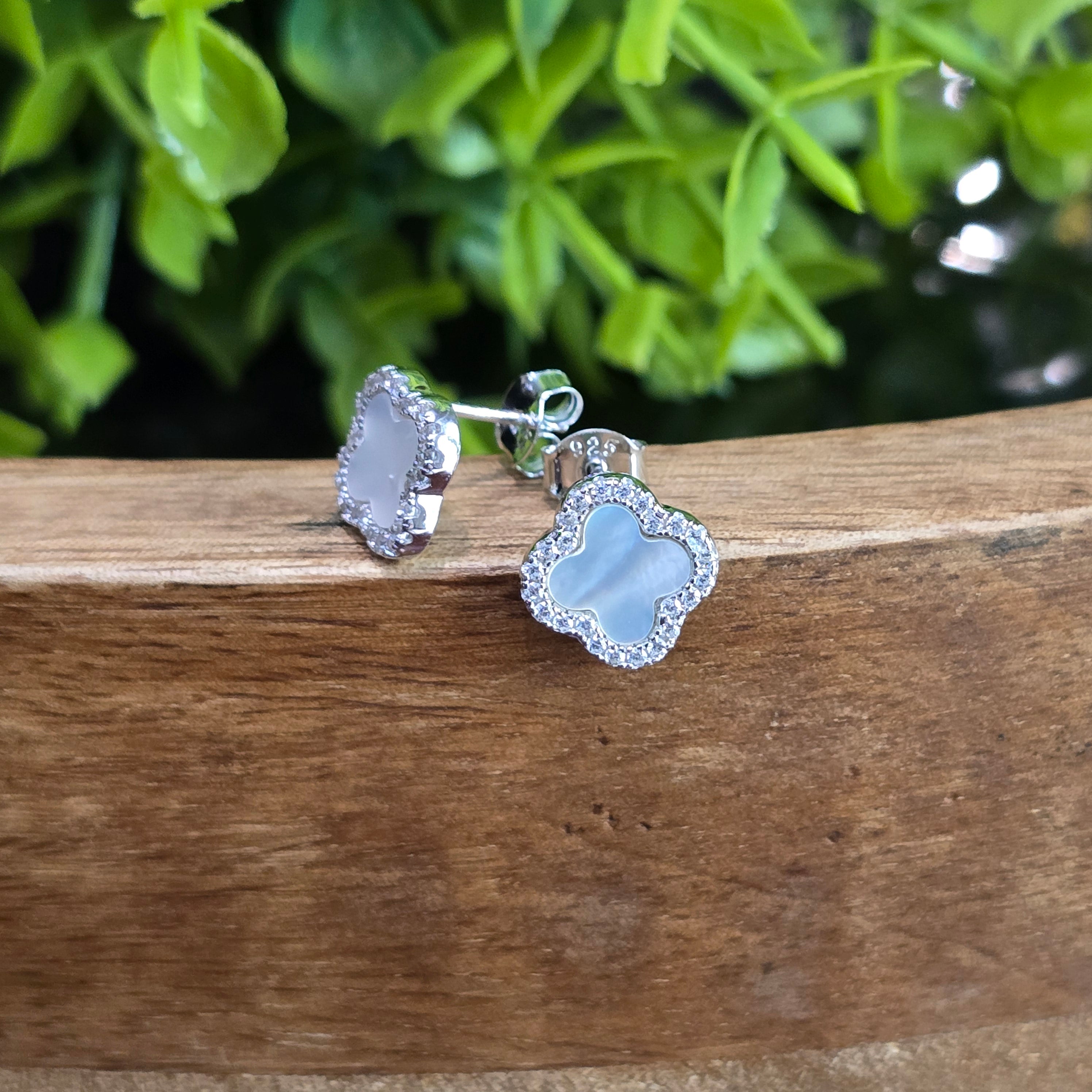 Mother of Pearl Van Cleef Studs
