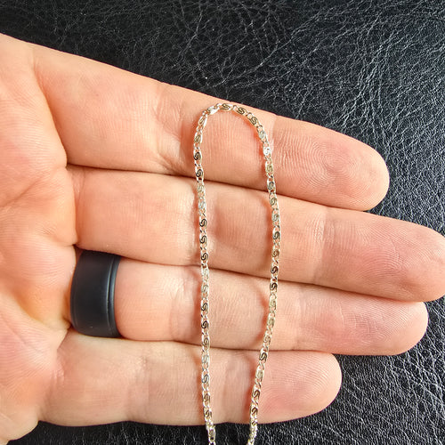 1.7mm Snail Link Necklace