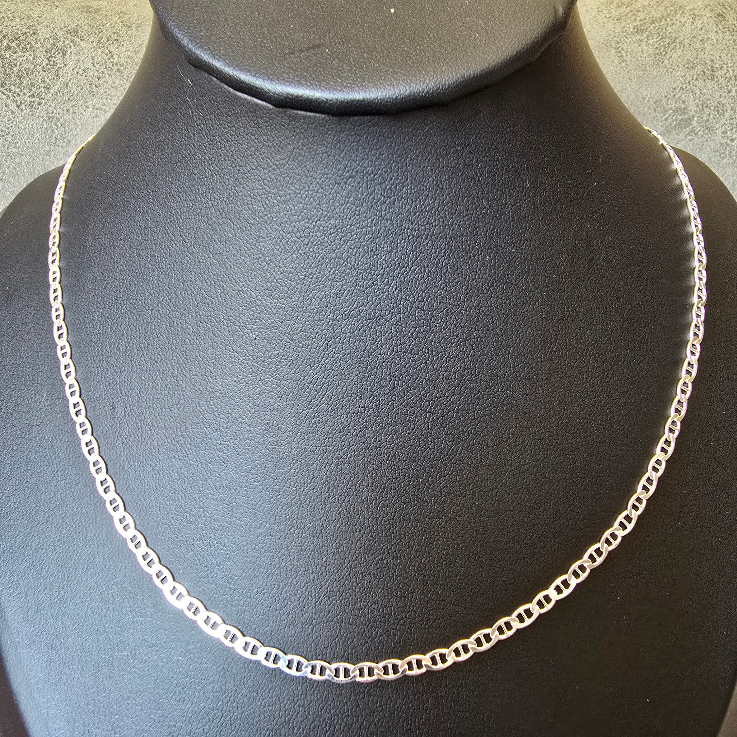 3mm Mariner Flat Link Necklace
