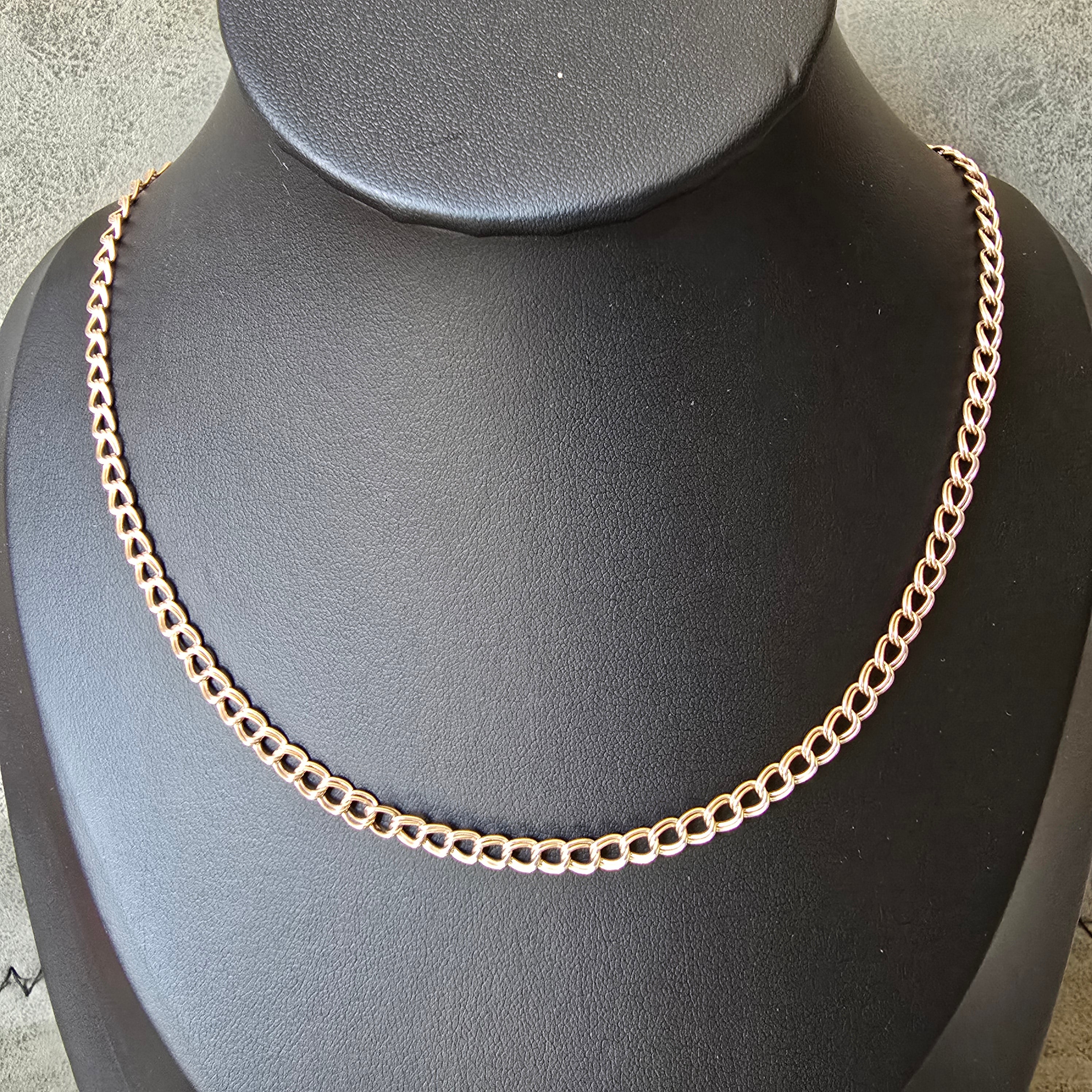 45cm 4.5mm Link Rosegold Necklace