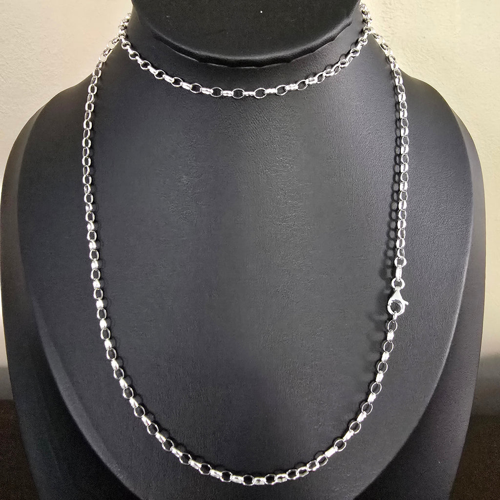 3mm Oval Rolo Necklace