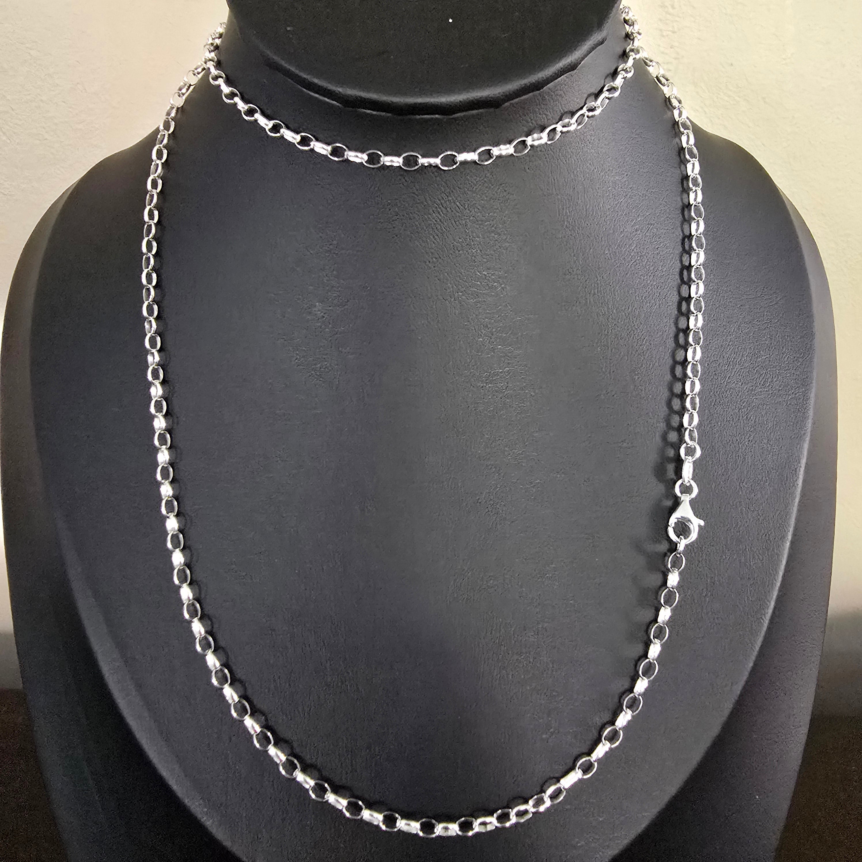 3mm Oval Rolo Necklace