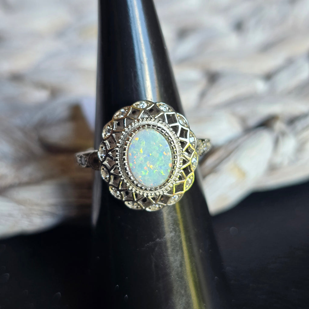 Antique Oval Opal ring