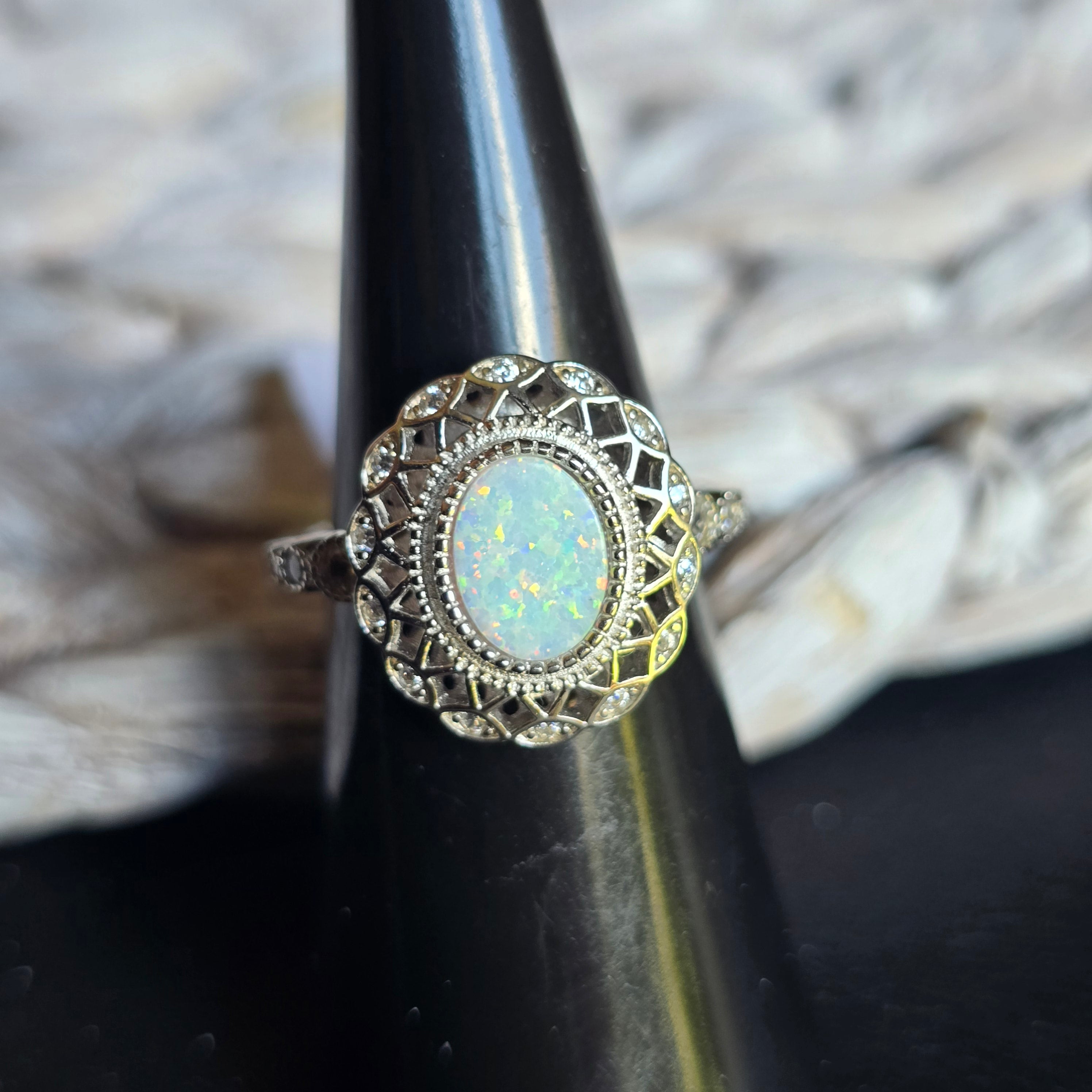 Antique Oval Opal ring