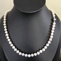 50cm 6mm Light Pink Pearl Magnetic Clasp Necklace