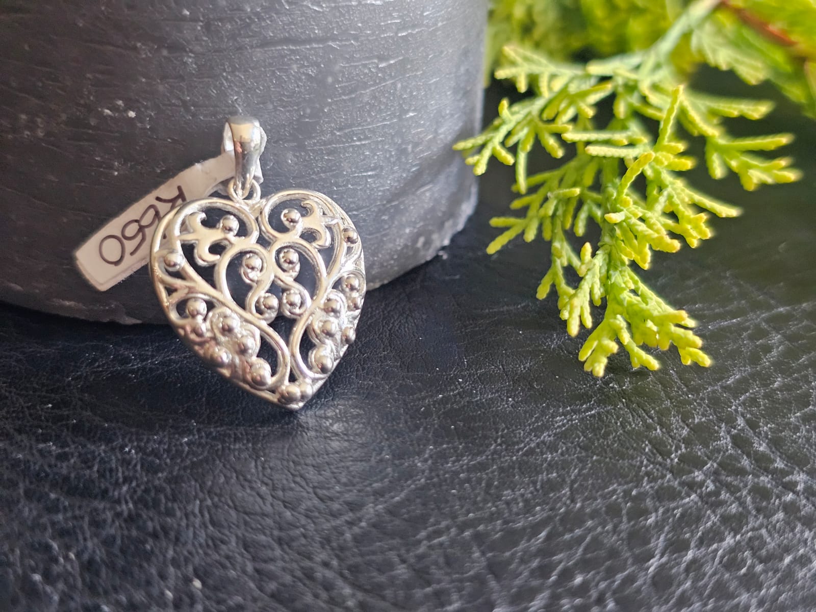 24mm Filigree Heart