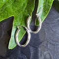 26mm Oval 3mm Twisted Hoops