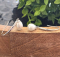 40mm Dangling Oval Pearl
