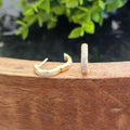 16mm Fine Cz Gold Plated Huggies
