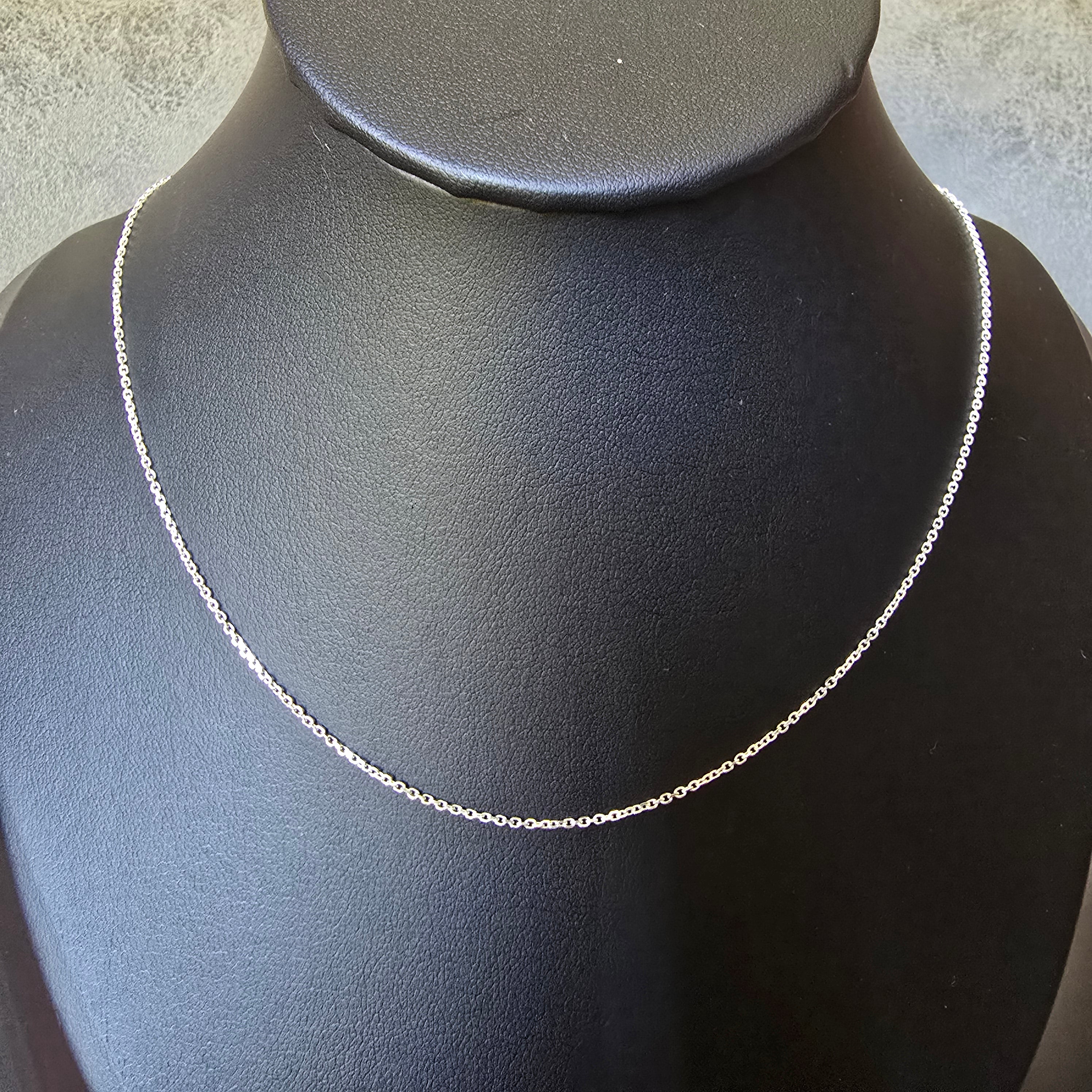 1mm Round Link Necklace