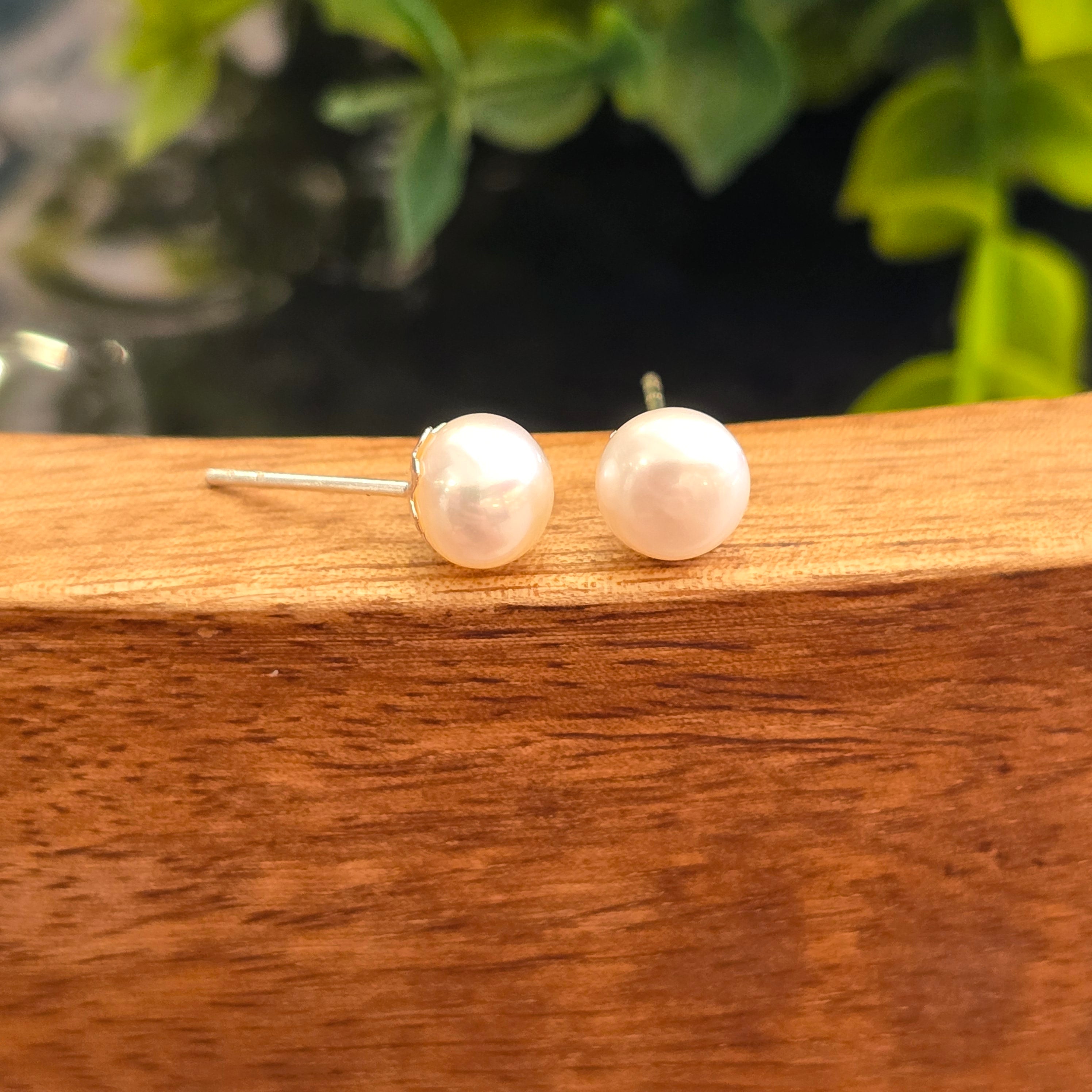 8mm Pearl Studs