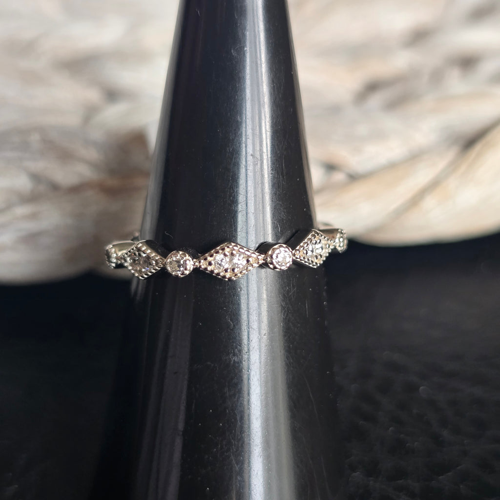 Half Vintage Stack ring