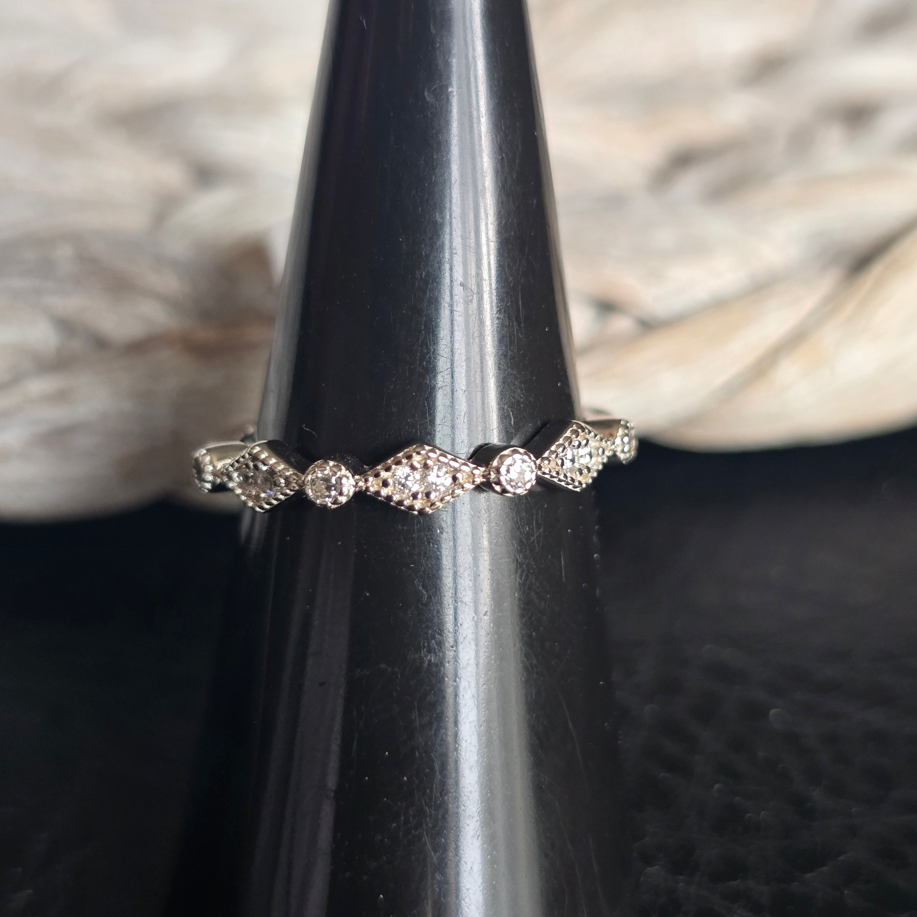 Half Vintage Stack ring