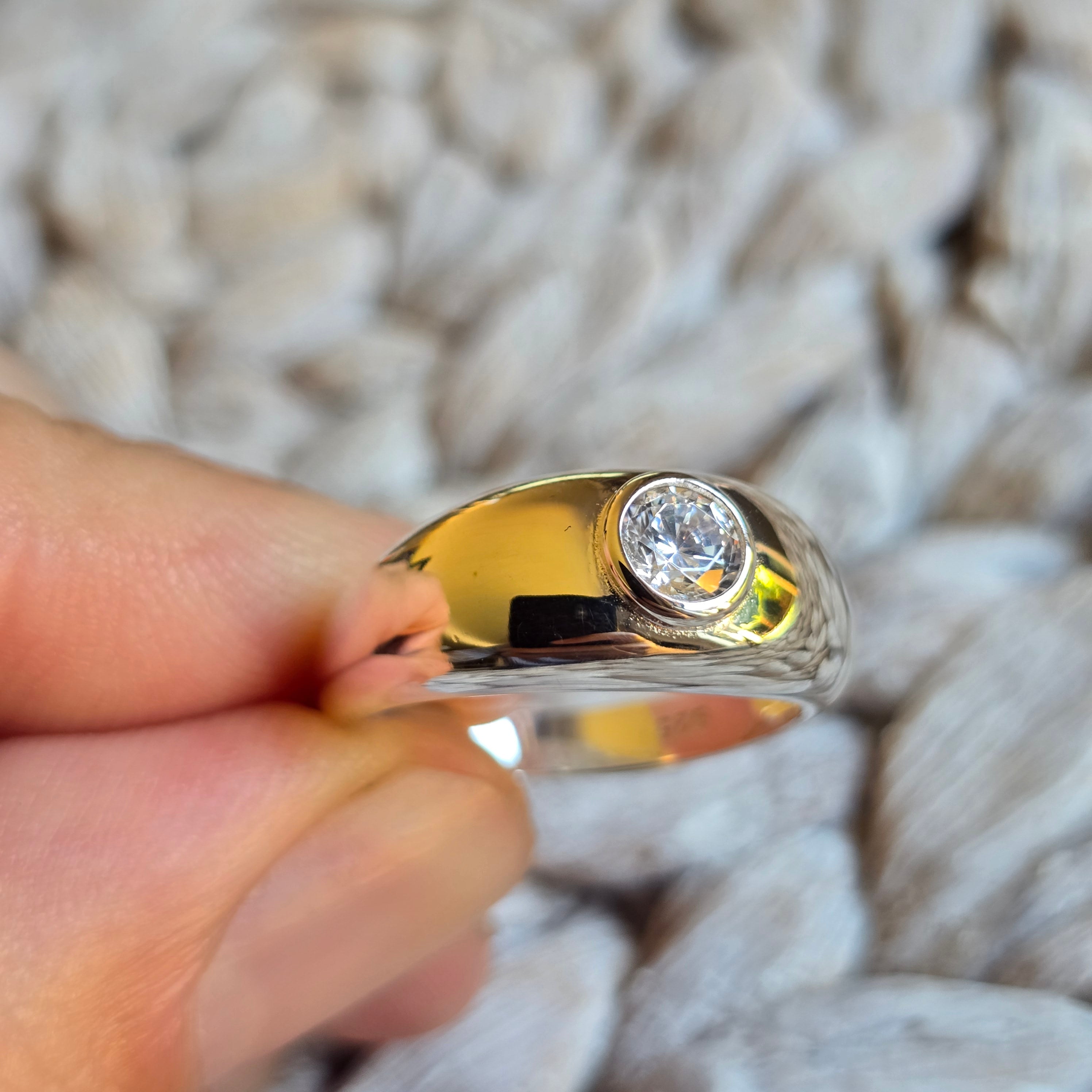 Round Plain Cz ring