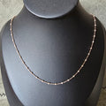 50cm 2mm Ball Rosegold Necklace