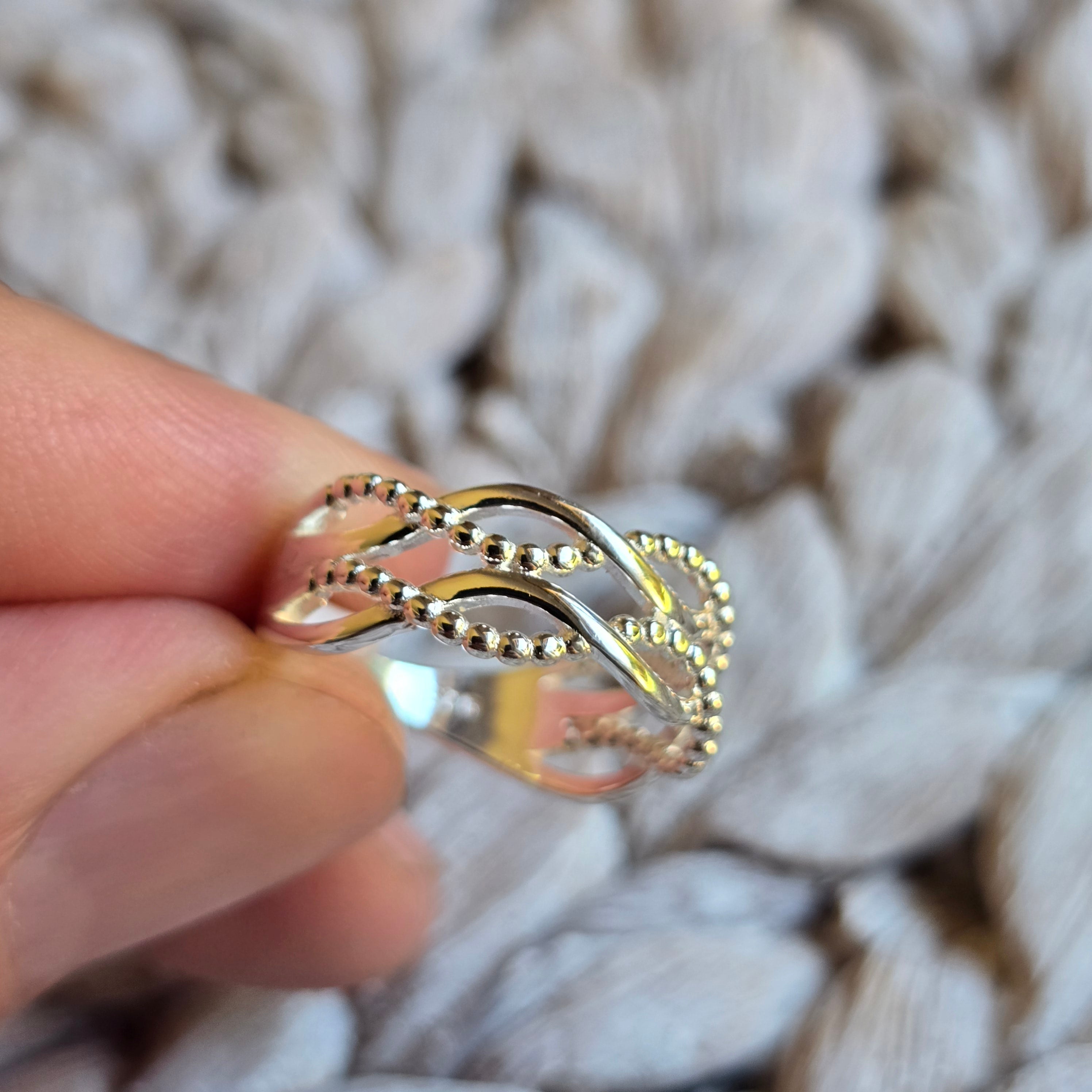 Waived Plain Ball ring