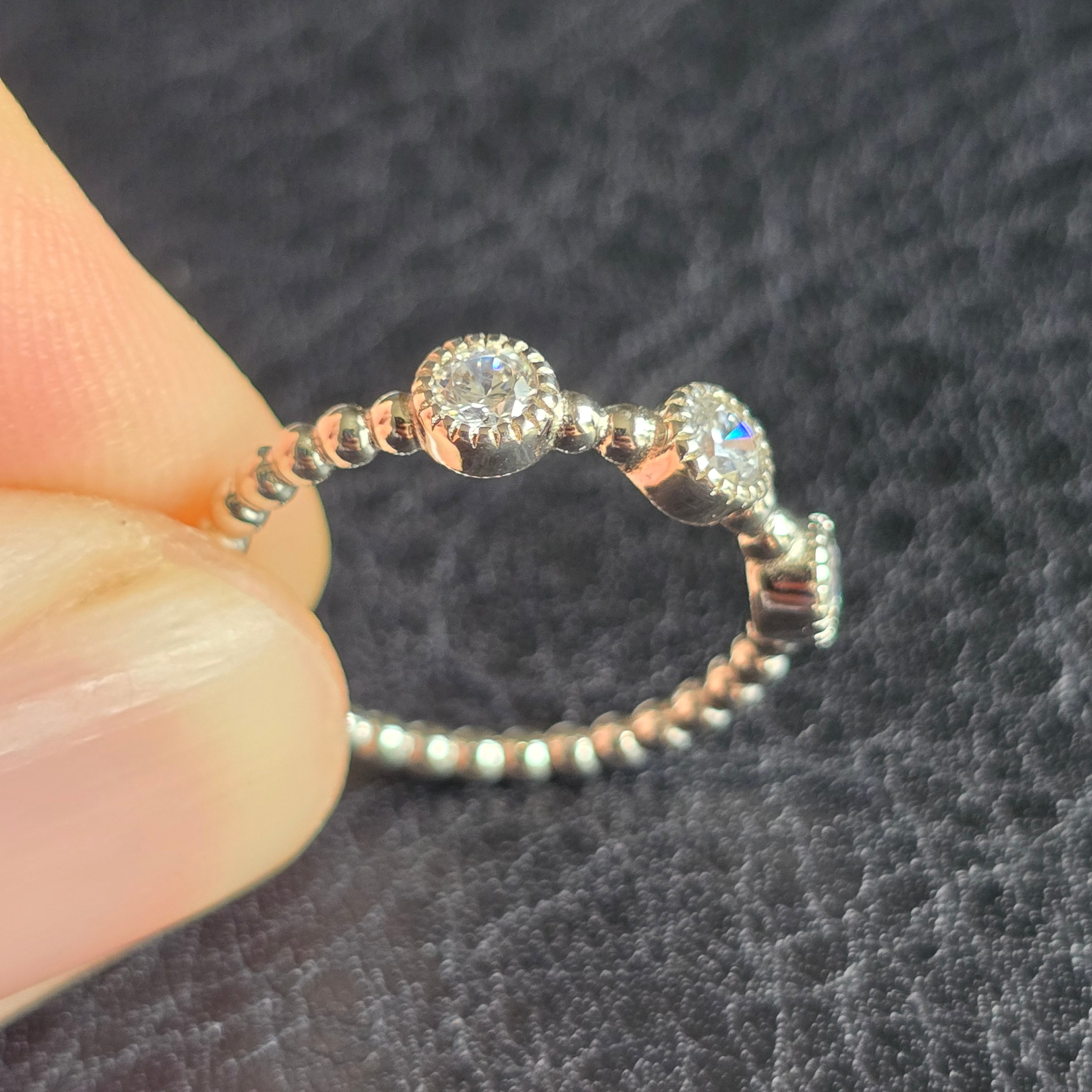 Round Trilogy ring