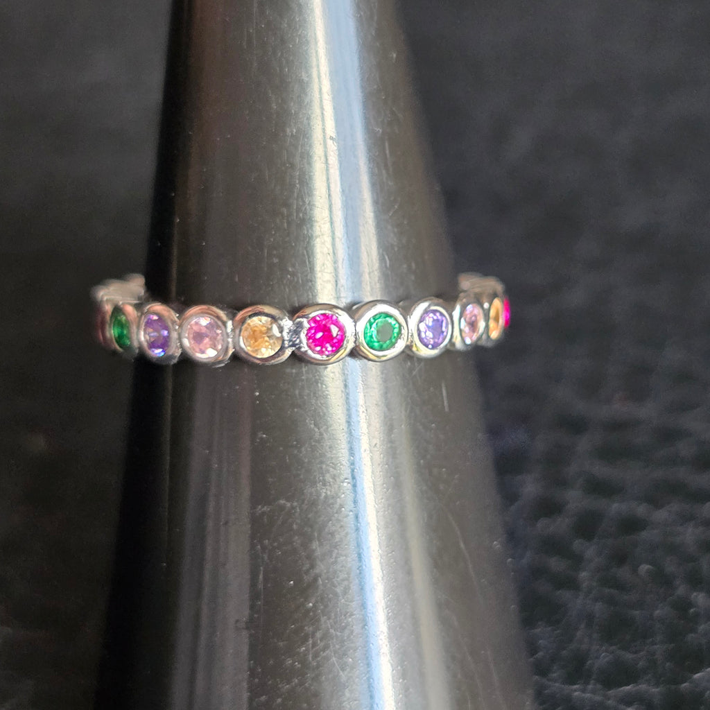 Round Eternity Tutti Frutti ring