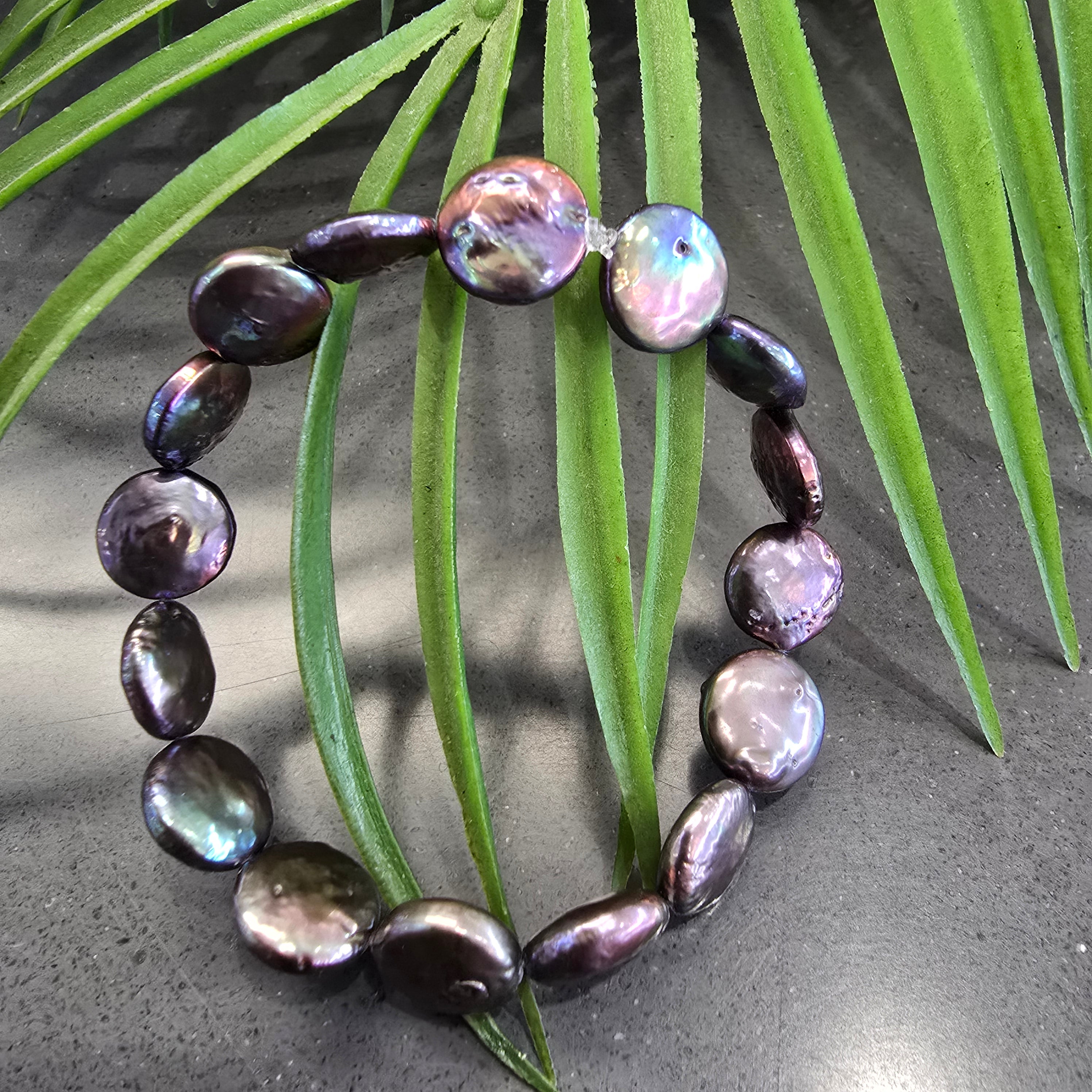 Penny Peacock Pearl Elastic Bracelet