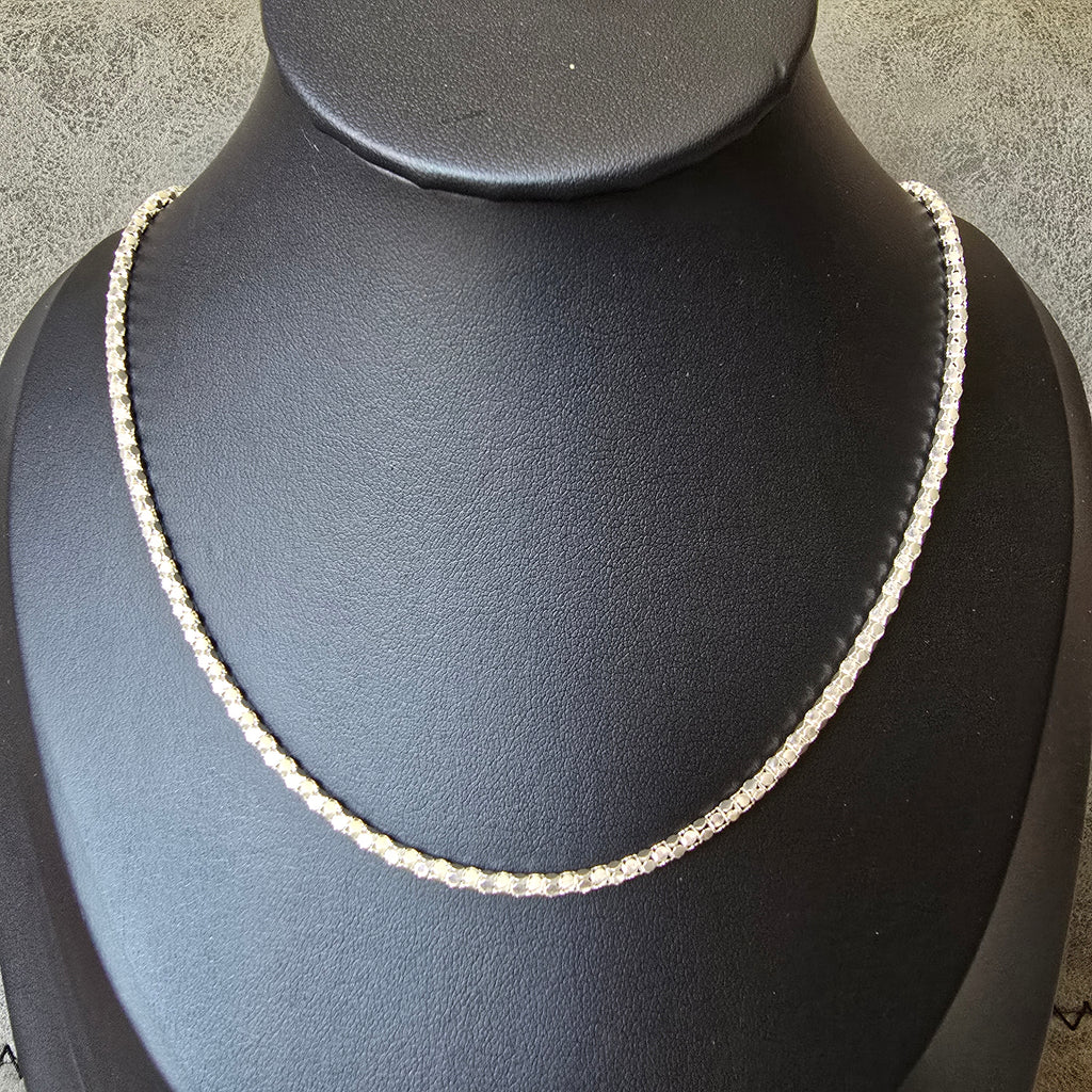 50cm 2.5mm Hammered Necklace