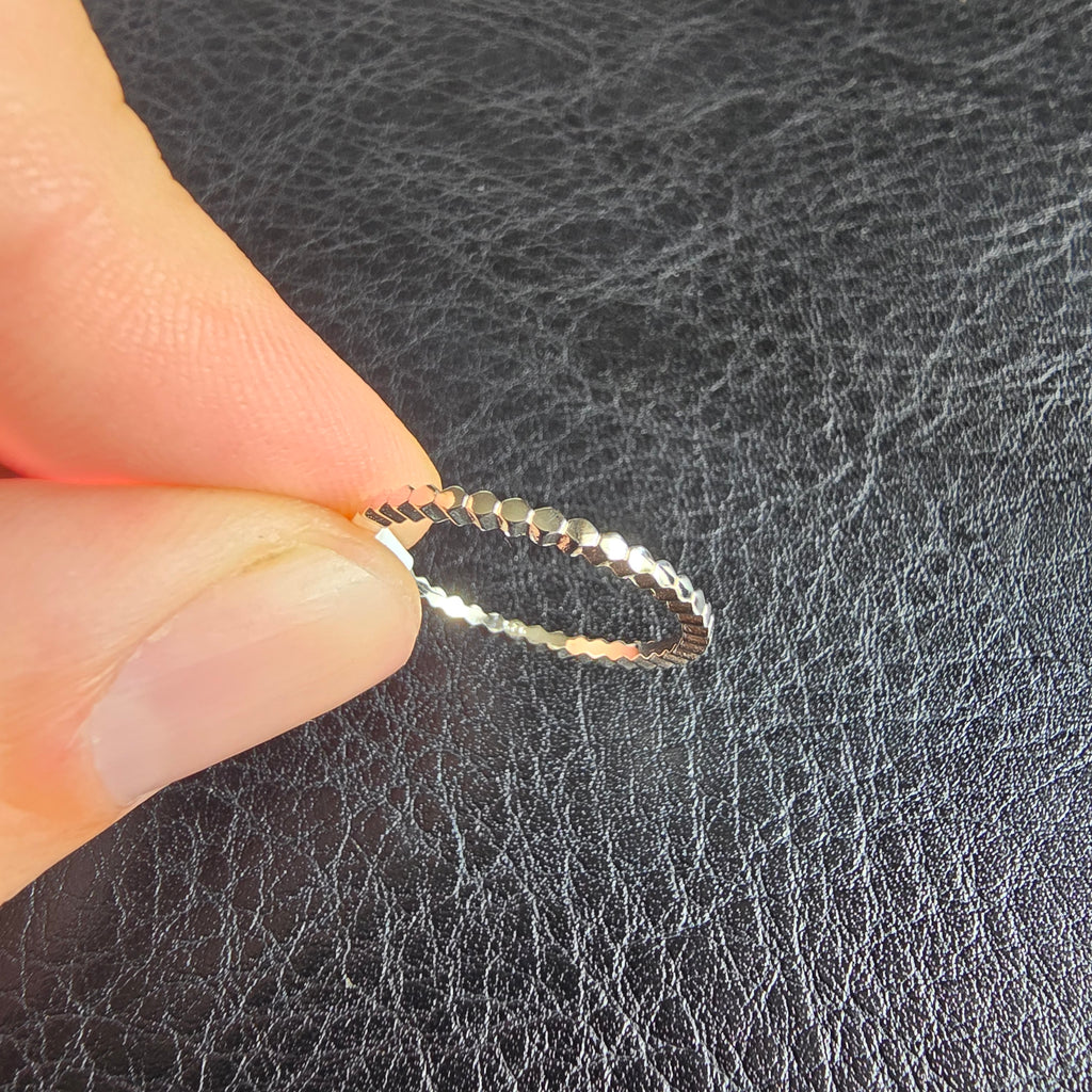 Hammered Bubble ring