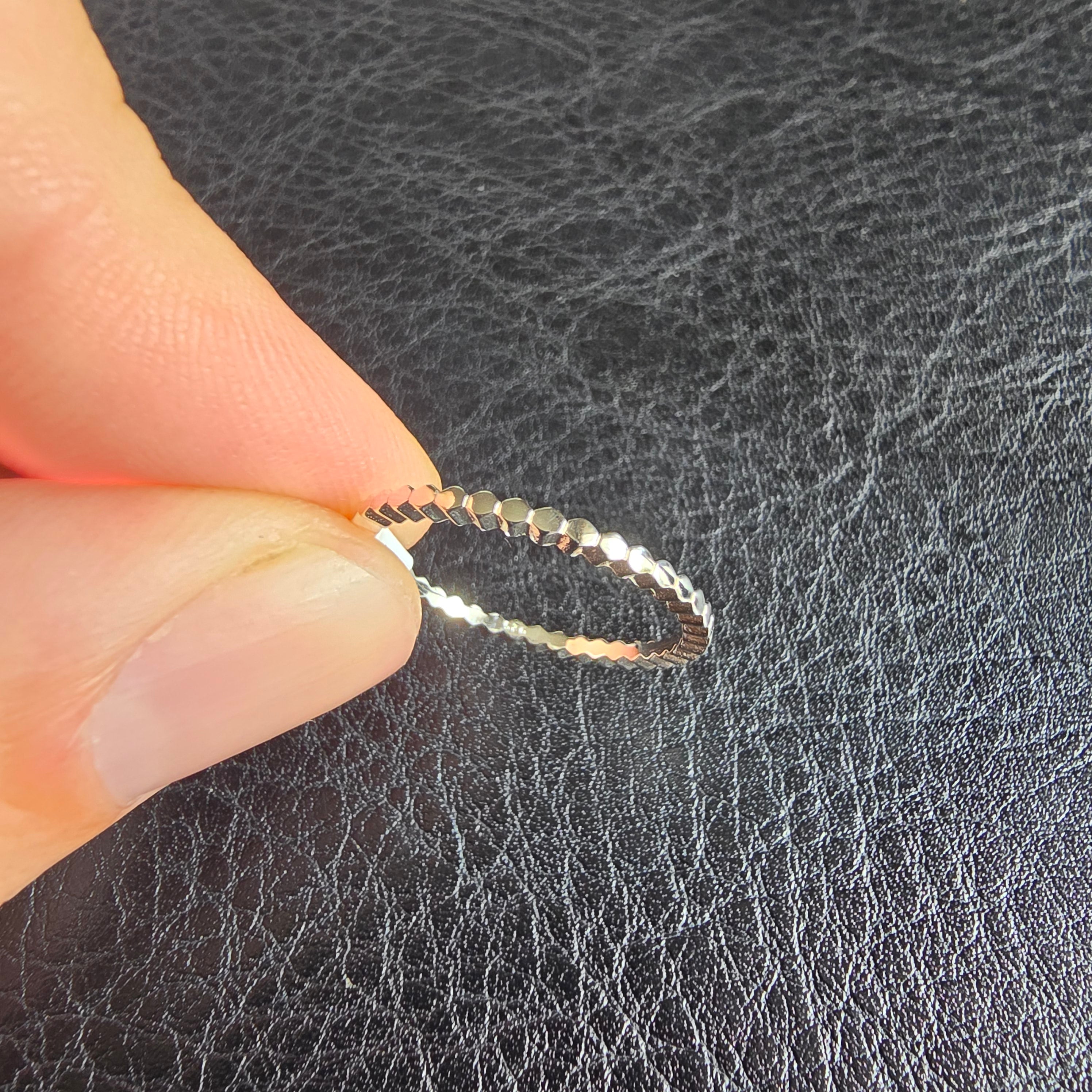 Hammered Bubble ring
