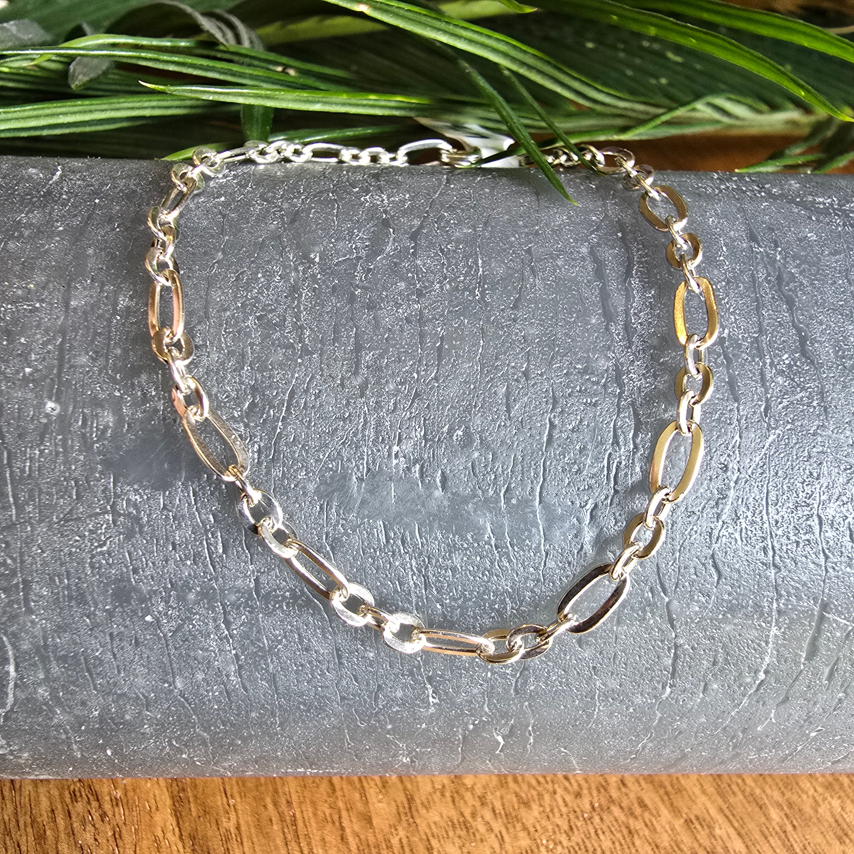 19cm Oval/Round Link Bracelet