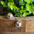 12mm Silver Ball Dangling