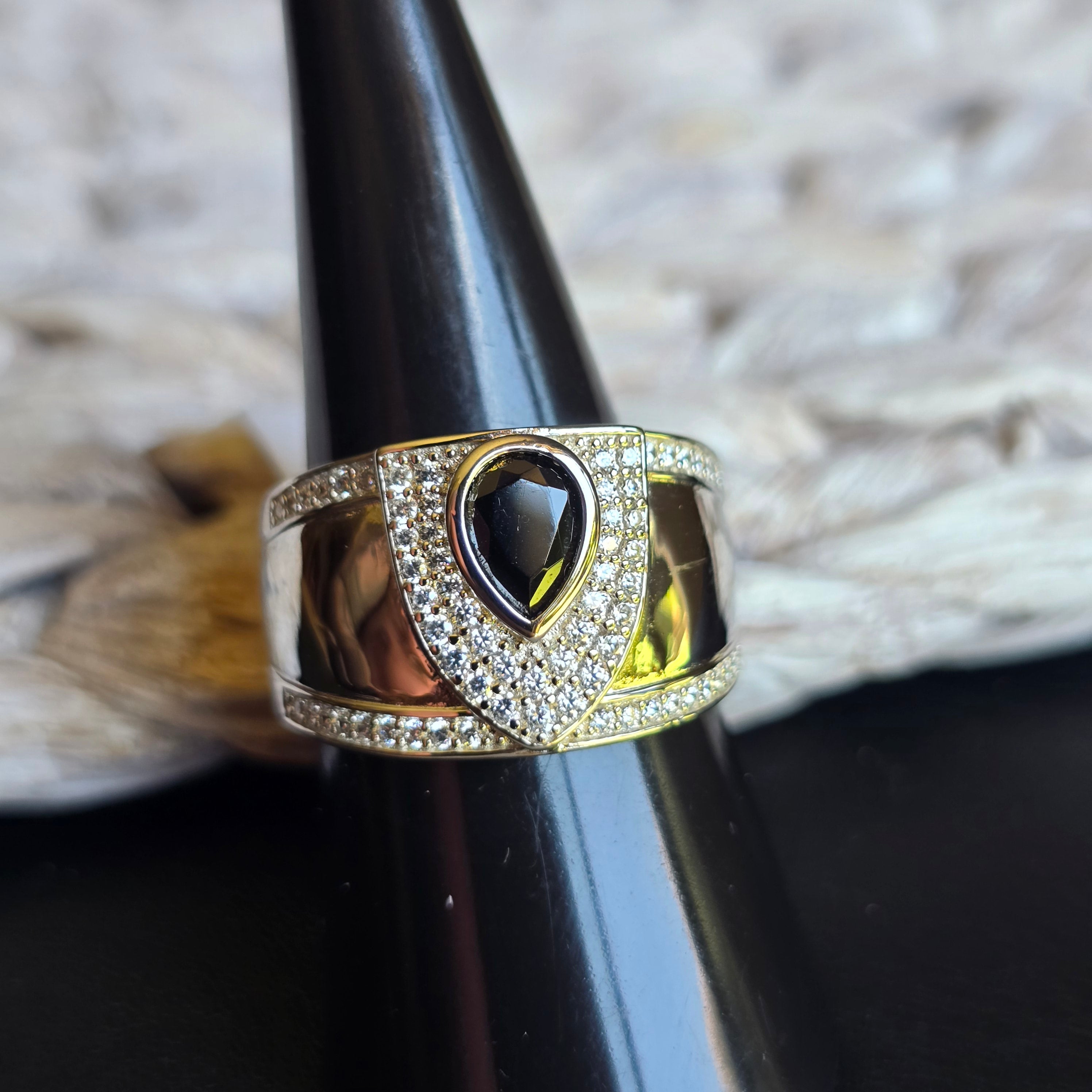 Plain Black Onyx ring