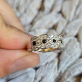 Black Onyx Cz ring