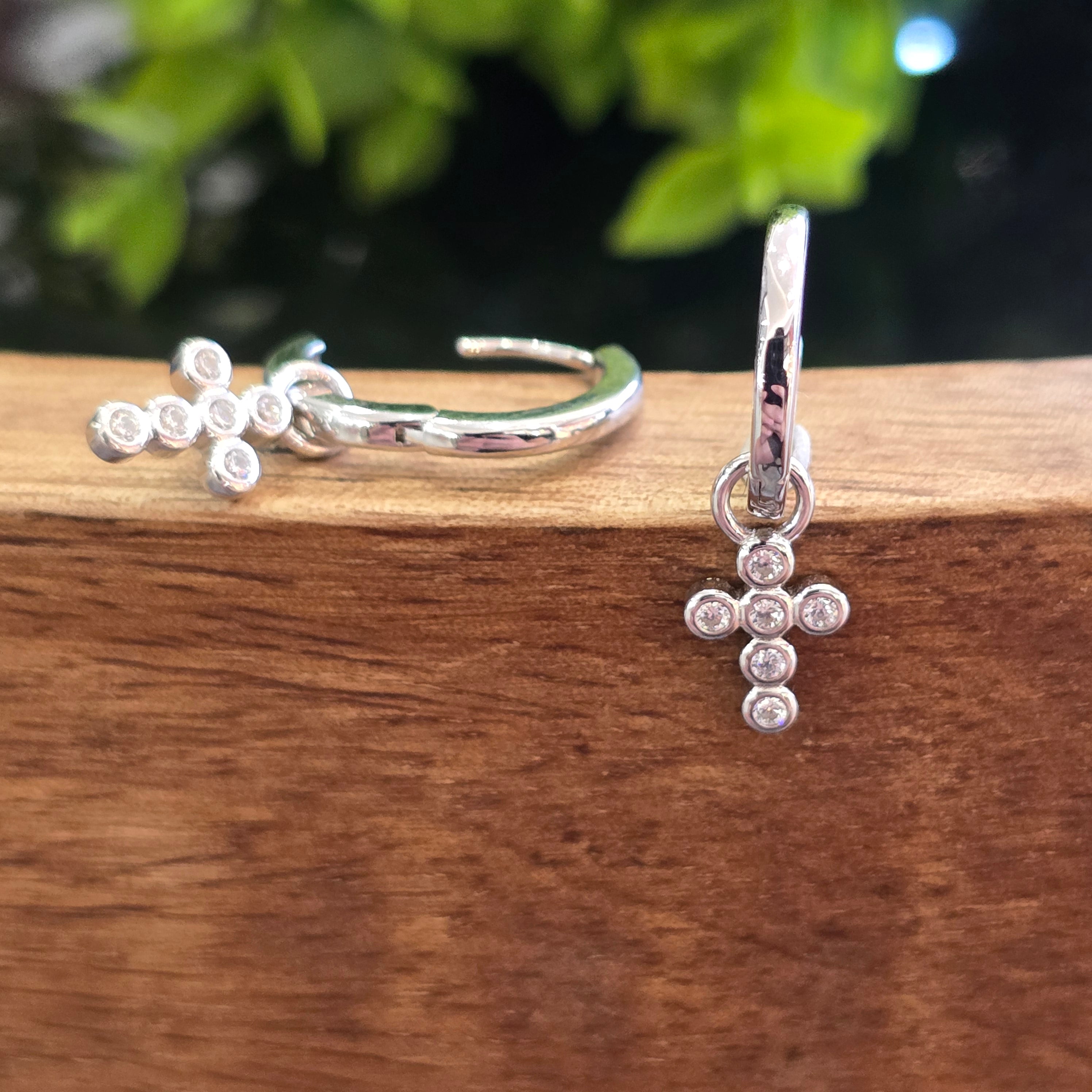 24mm Dangling Cz Cross