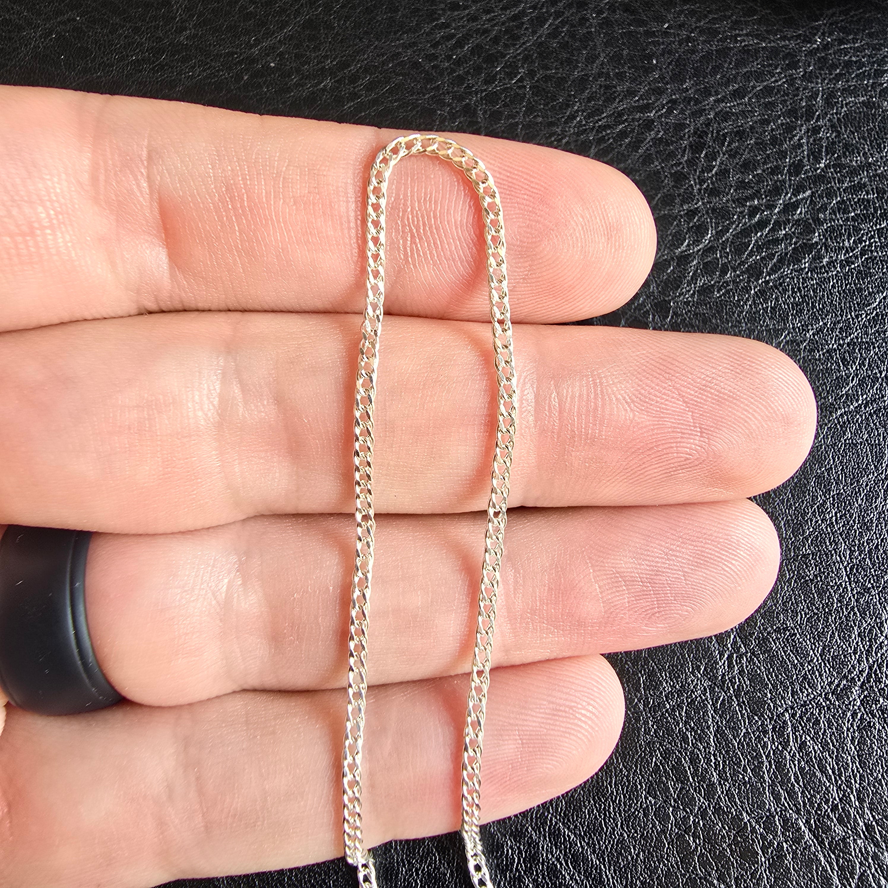 2mm Curb Chain Necklace