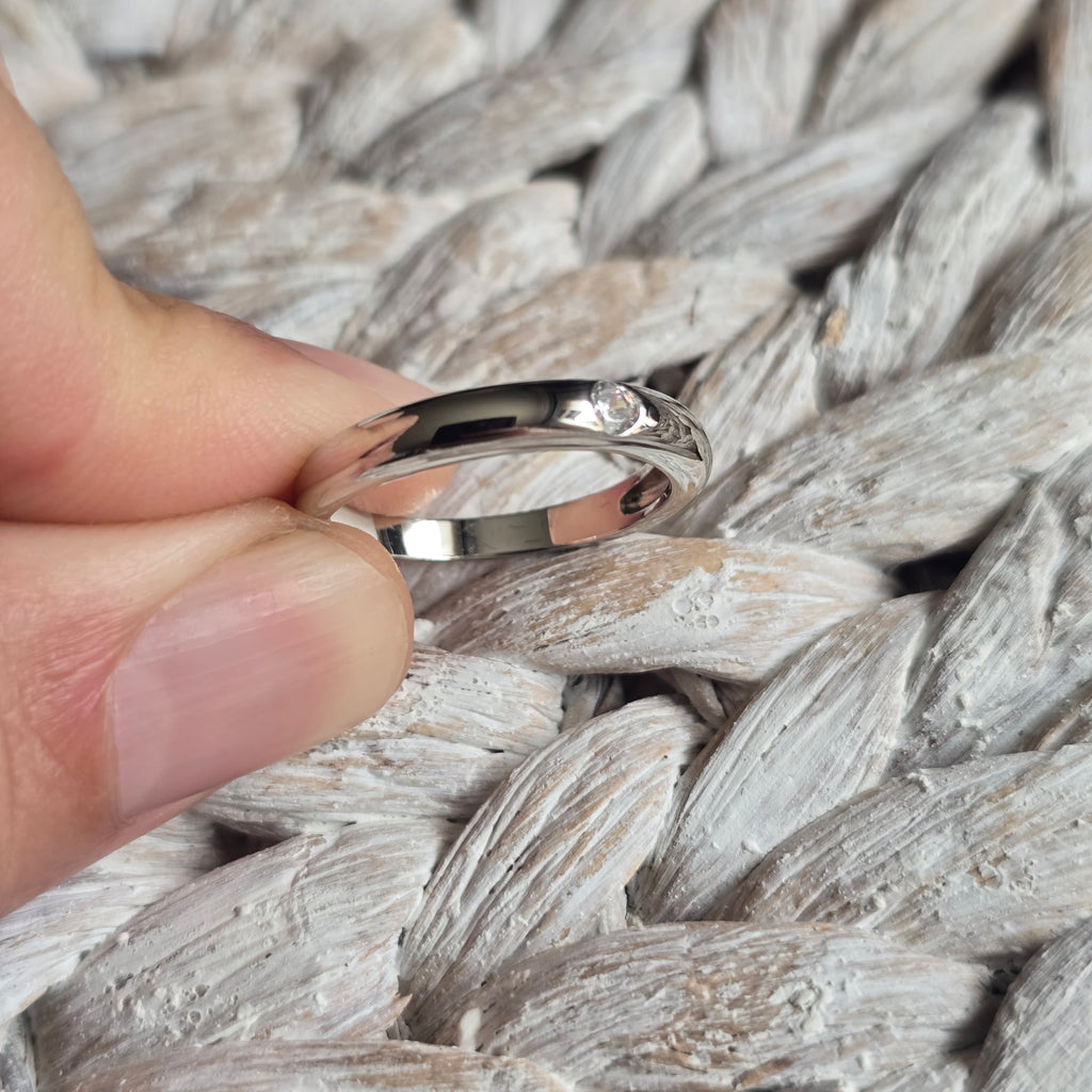 Cz Wedding band