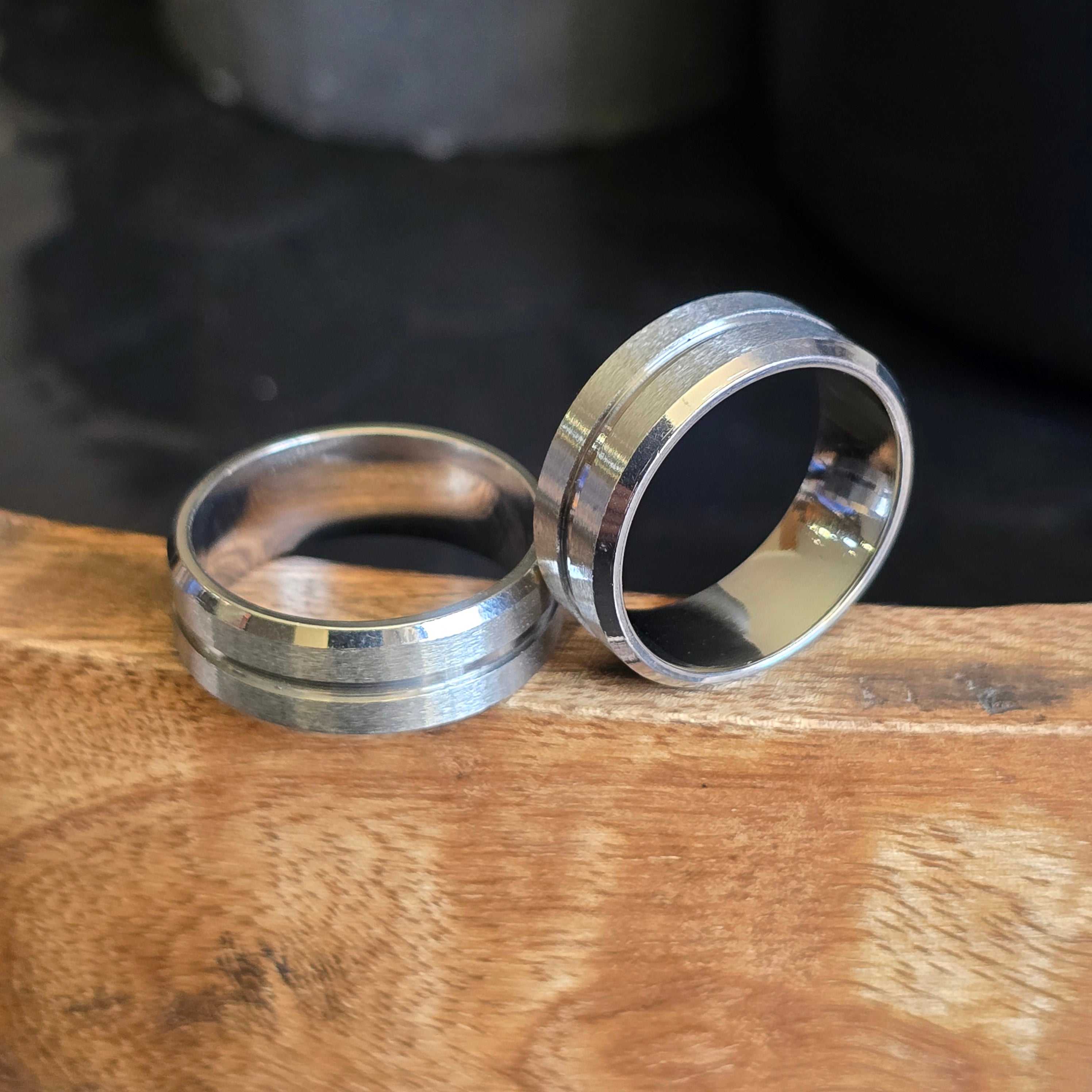 8mm Brushed ring