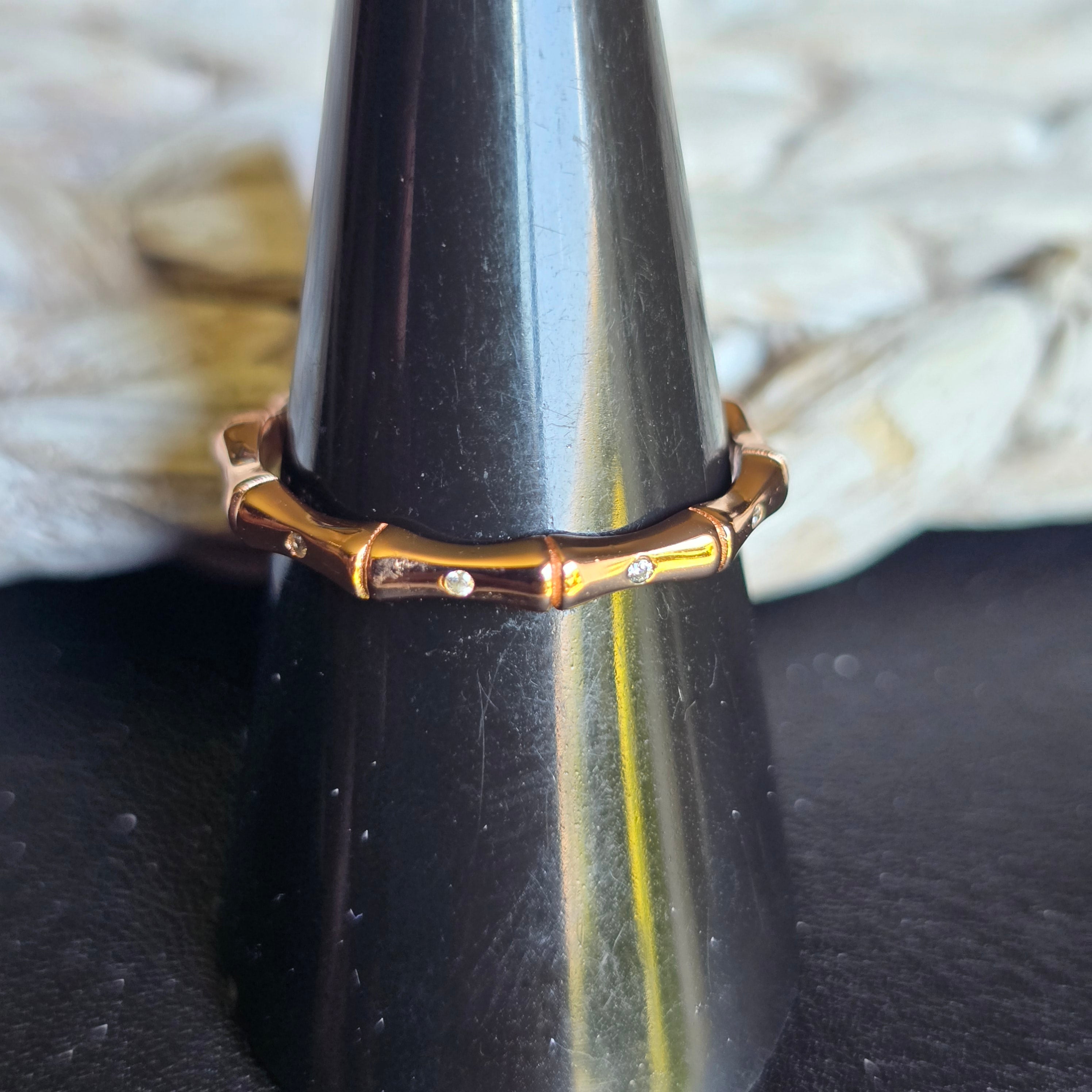 Rose Gold Cz ring