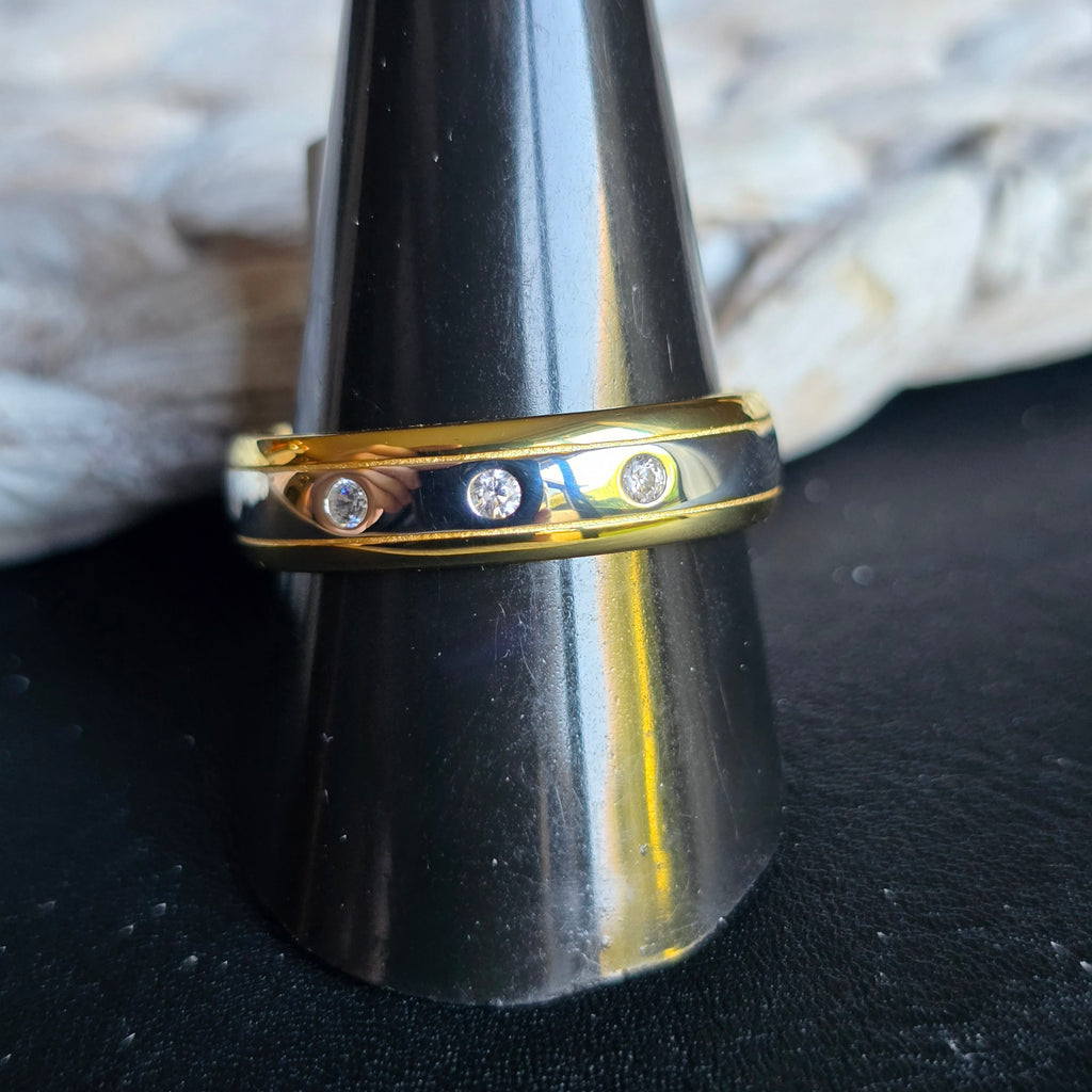 Cz Gold Plated