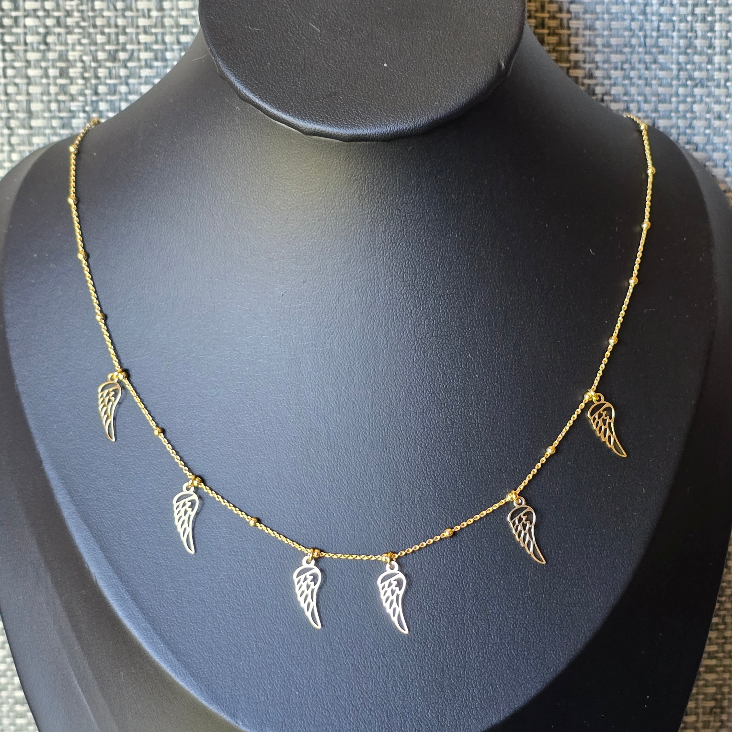 Angel Wing Gold Necklace