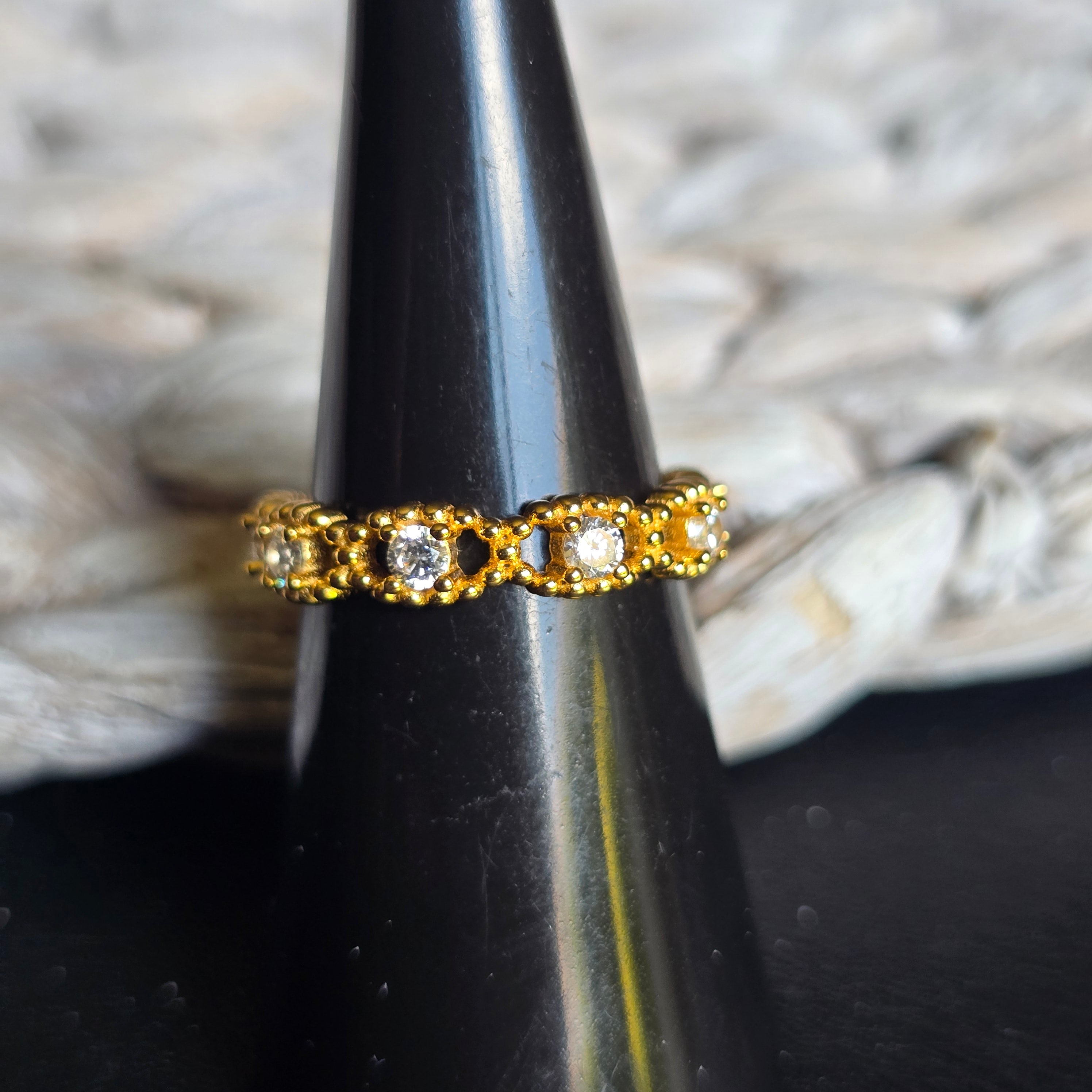 Gold Cz ring