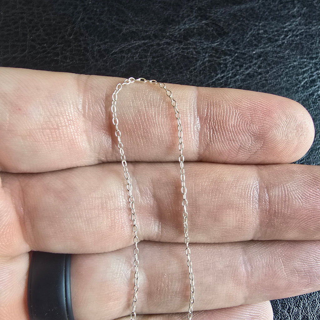 1mm Oval Link Necklace