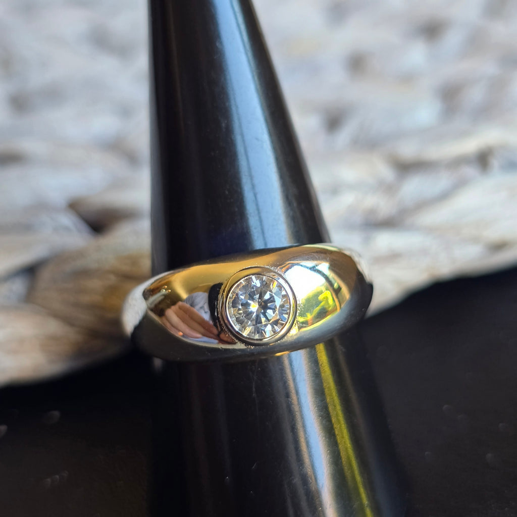 Round Plain Cz ring