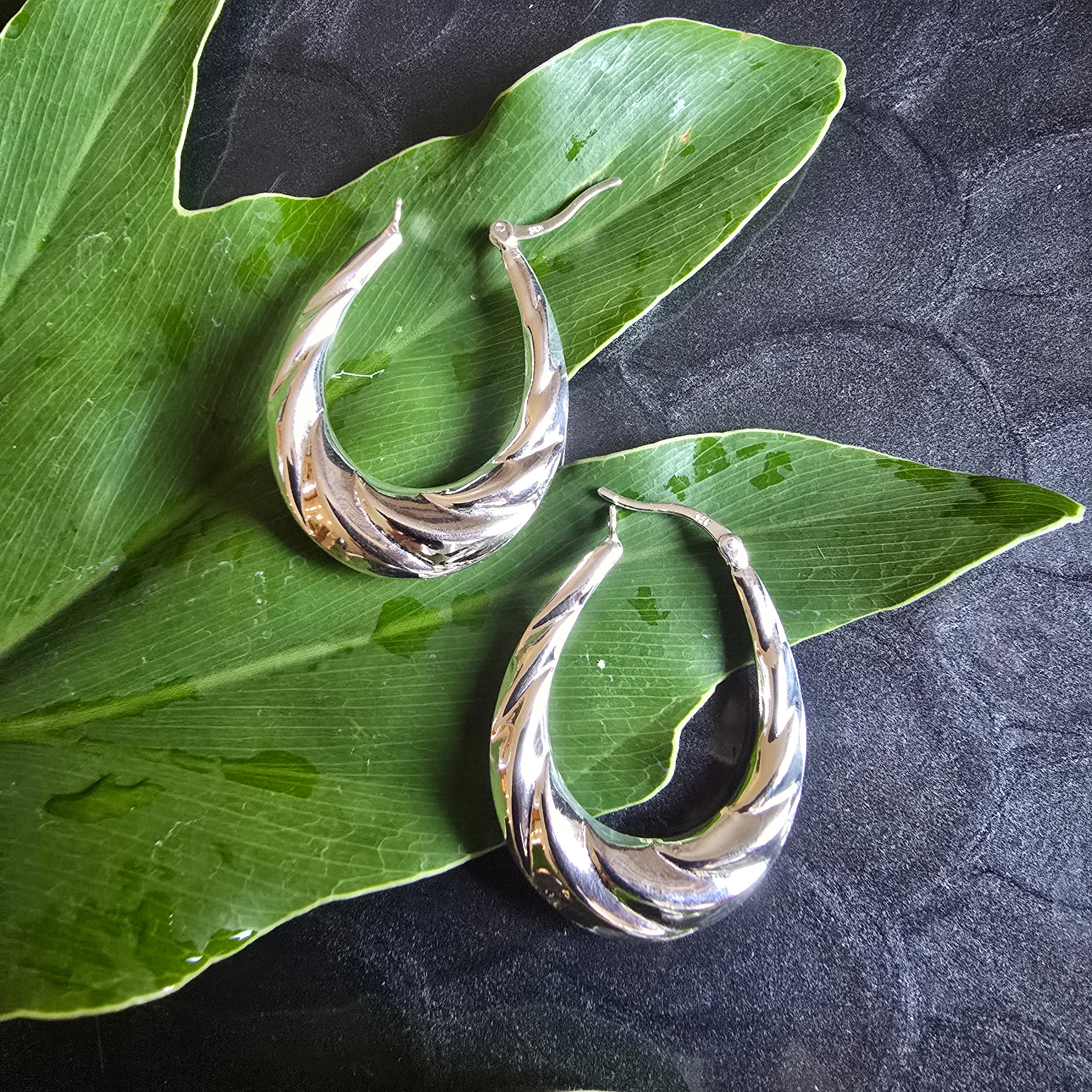 36mm Draped Hoops